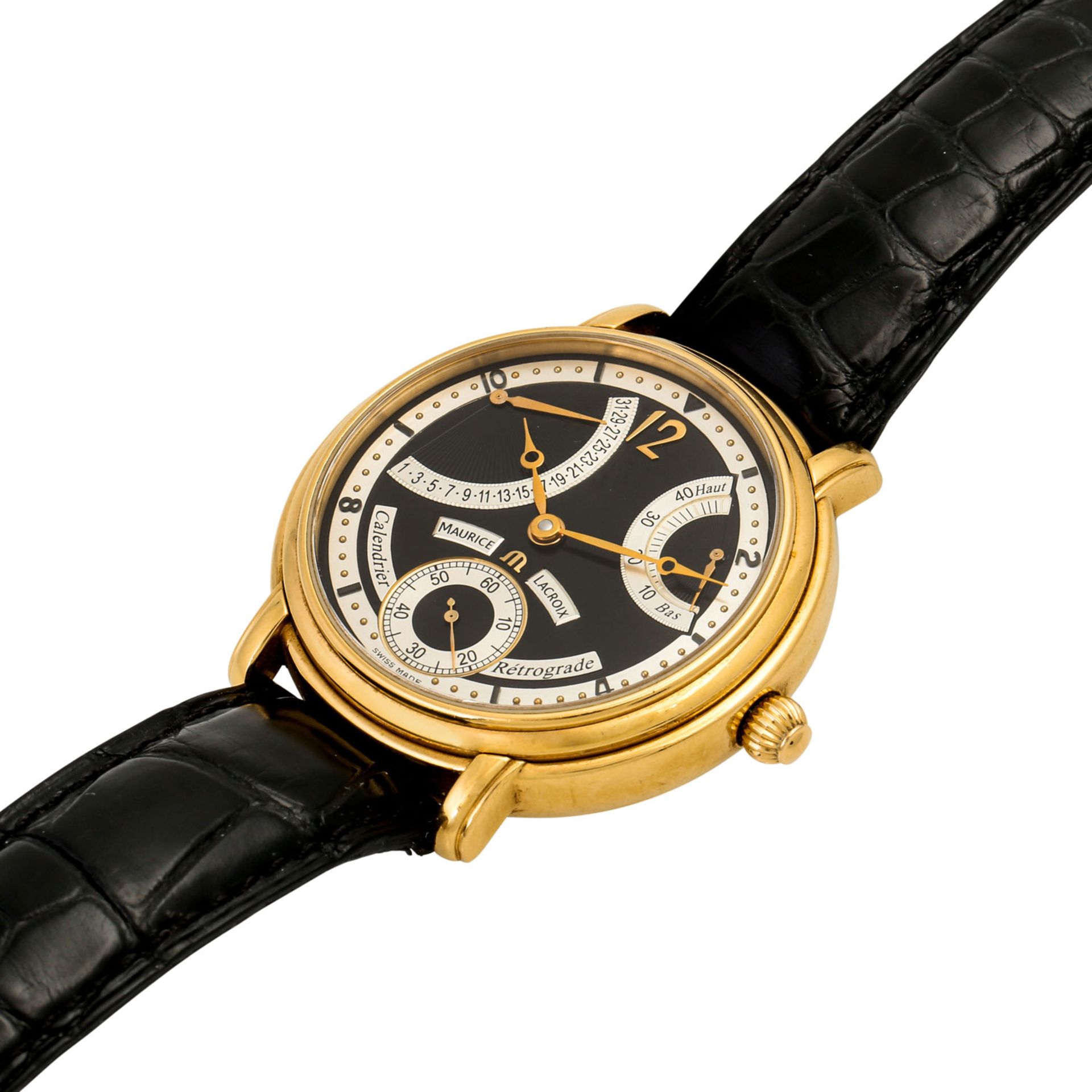 MAURICE LACROIX Masterpiece Calendrier Rétrograde, Ref. 76847.Gold 18K. Handaufzug-We - Image 4 of 6