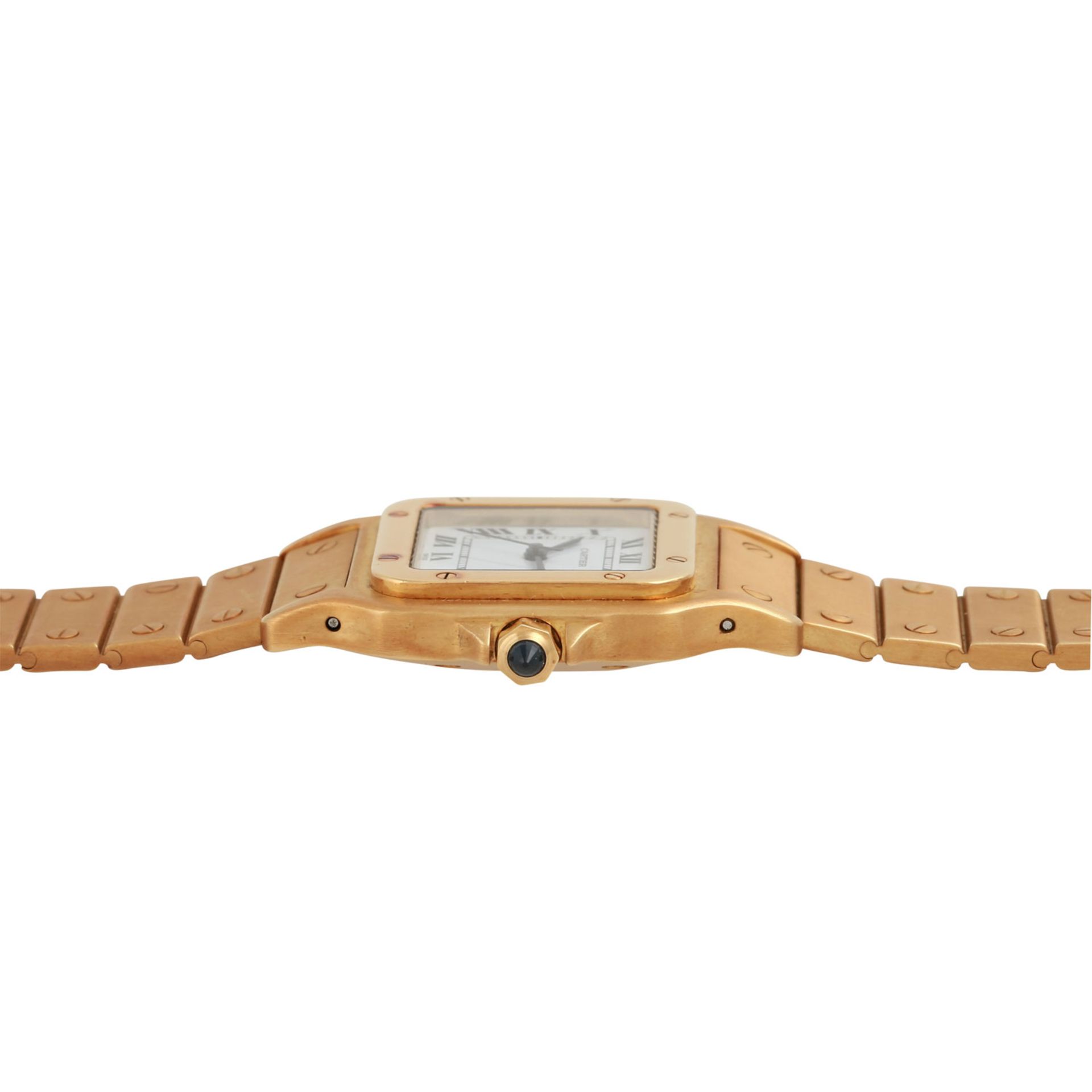 CARTIER Santos Automatique. Armbanduhr.Gold 18K. Automatic-Werk. Deutliche Gebrauchssp - Image 3 of 7