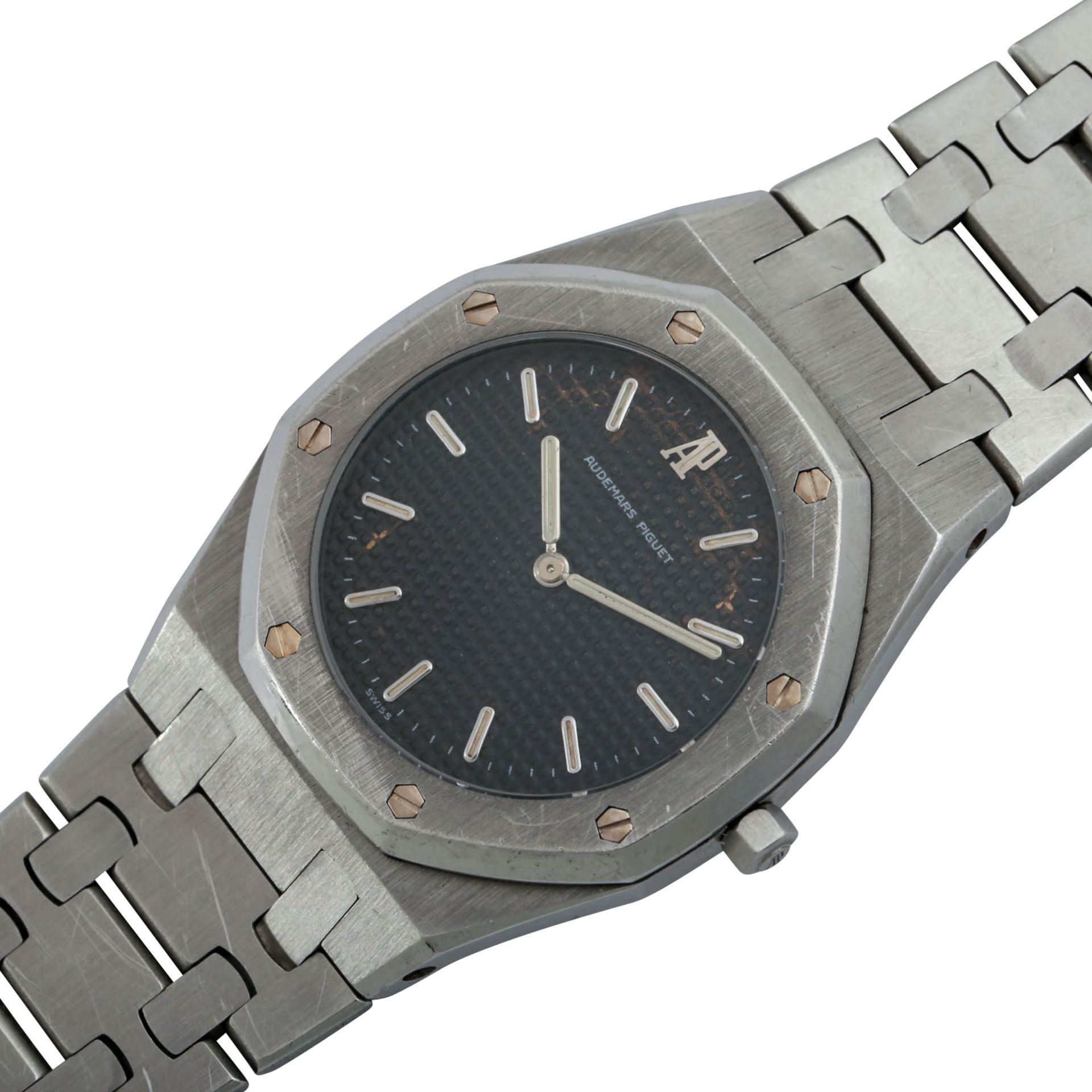 AUDEMARS PIGUET Royal Oak Lady.Edelstahl. Quarz-Werk, Kaliber 2508. Werk Nr. H1137. Se - Image 4 of 7