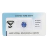 1 loser Saphir von 3,19 ct transparent, inkl. IGI Zertifikat. | Loose sapphi