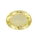 1 loser Lemon Citrin von 73,65 ct, Oval, 31,3×23,9×15,7 mm, sehr guter Zustand. Alle