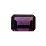 1 loser Amethyst von 50,36 ct, 27,5×19,87×13,02 mm, sehr guter Zustand. Alle Steine