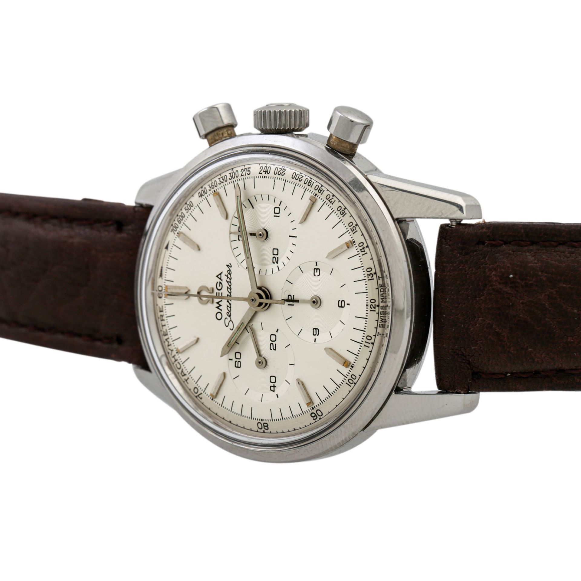 PFANDAUKTION - Omega Seamaster Vintage Chronograph, Stahl, Omega Seamaster Vintage Chr - Image 5 of 8