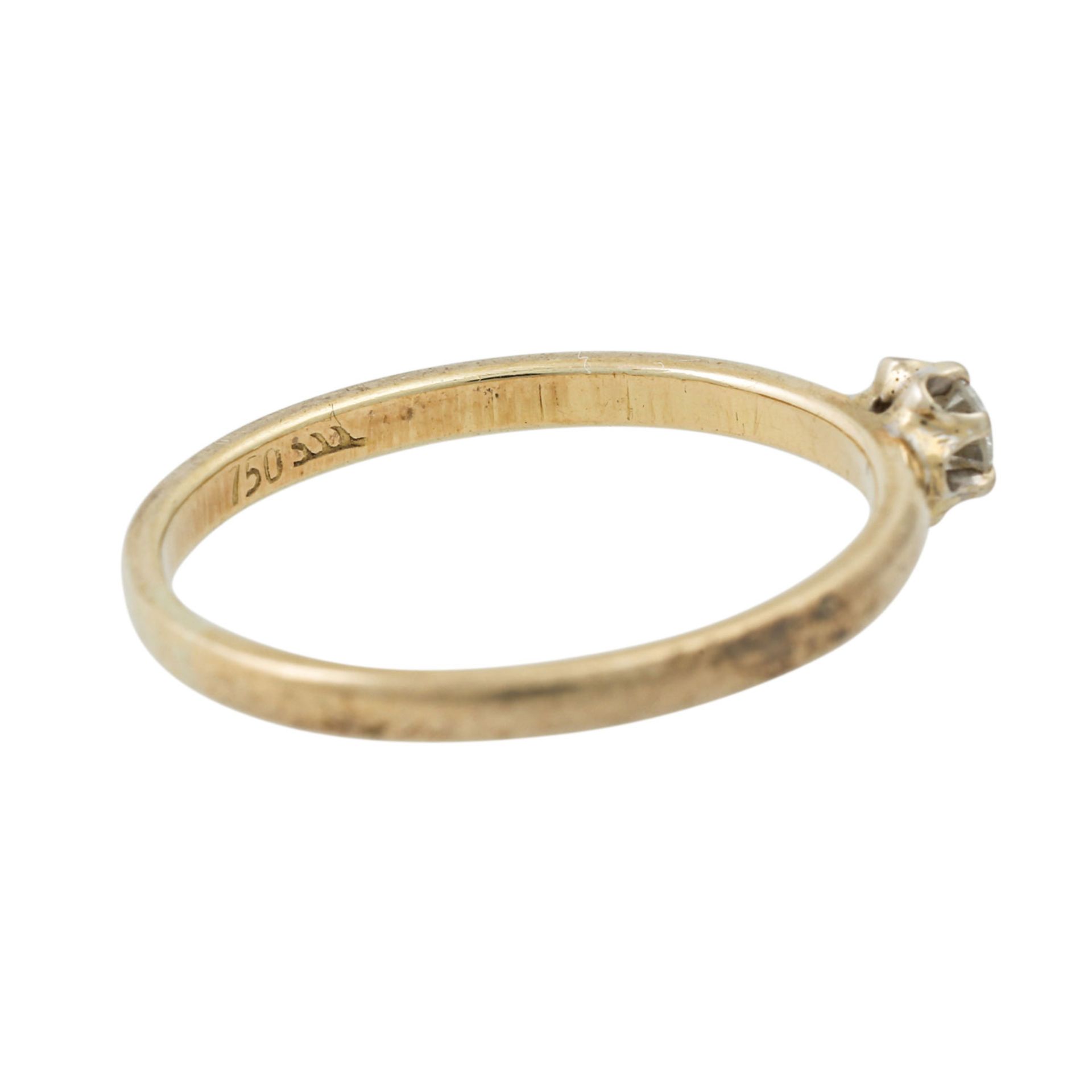 PFANDAUKTION - 1 Ring GG 18K, 1 Brillant ca. 1,21ct, TW/VS, 1 Ring GG 18K, 1 Brillant - Bild 8 aus 11