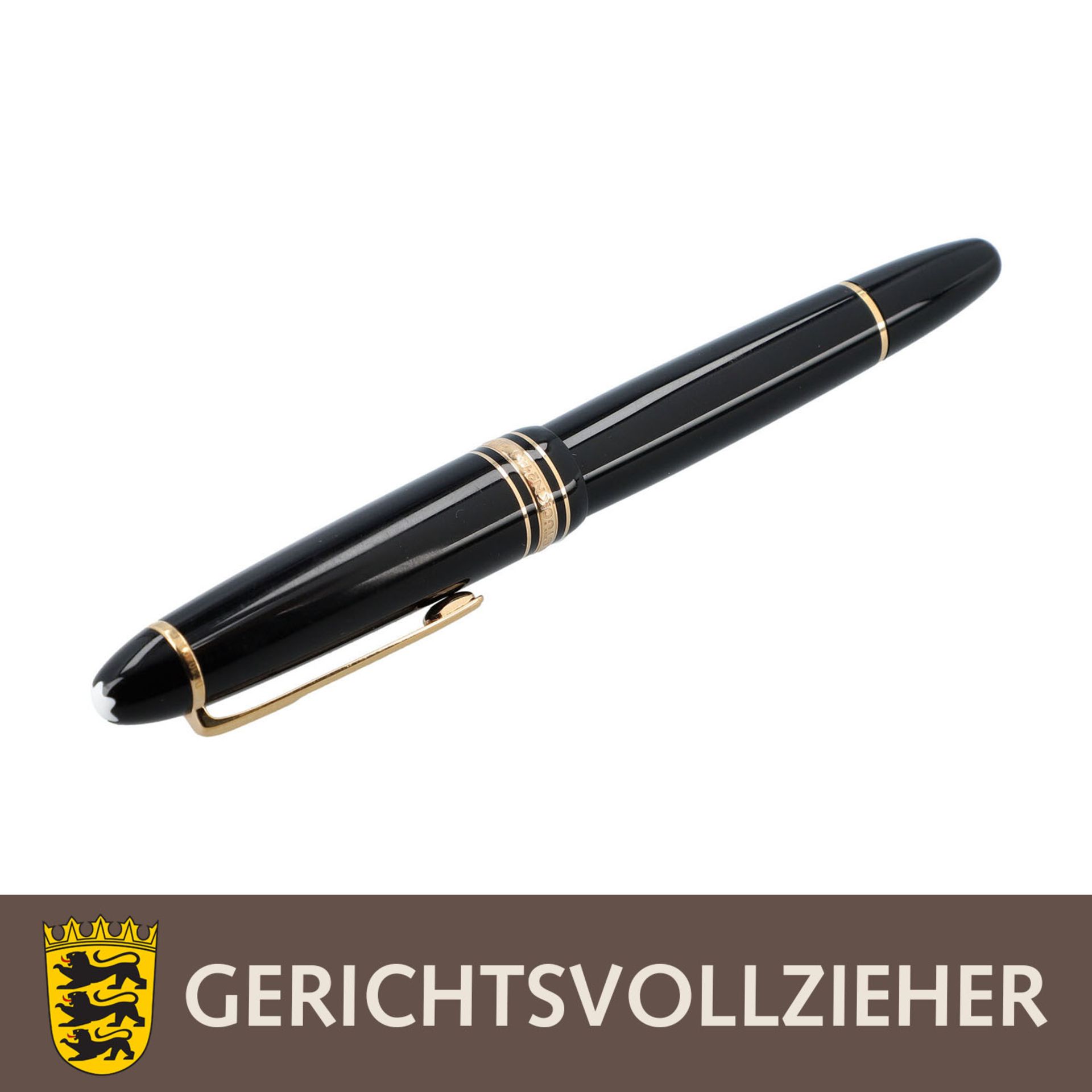 MONTBLANC Füller "Meisterstück 4810", Feder GG/WG 14K mit runder Spitze, L: ca. 14 c