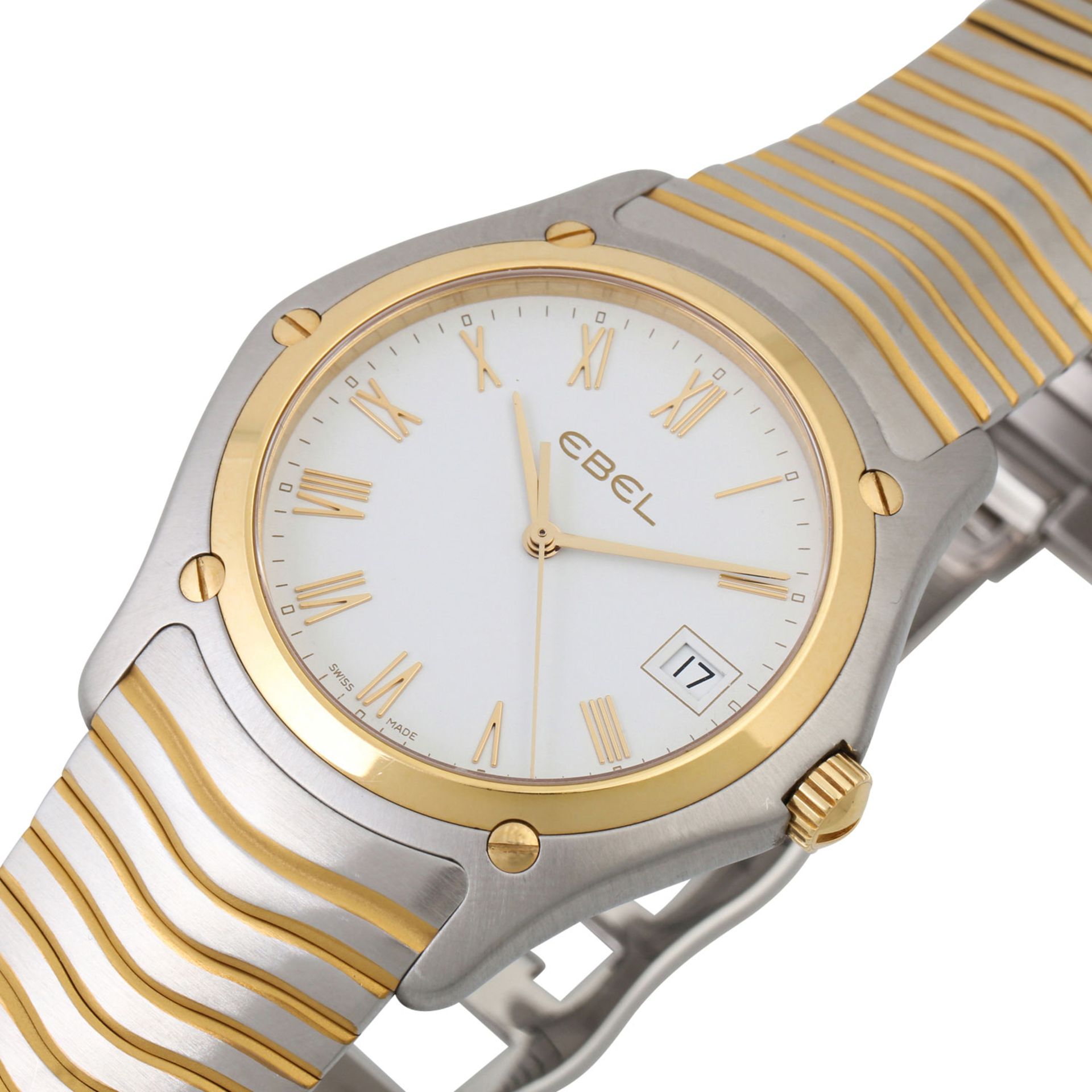 EBEL Classic Wave, Ref. E1255F41.1. Armbanduhr. Edelstahl/Gold 18K. Quarz-Werk.Gebrauc - Bild 4 aus 6