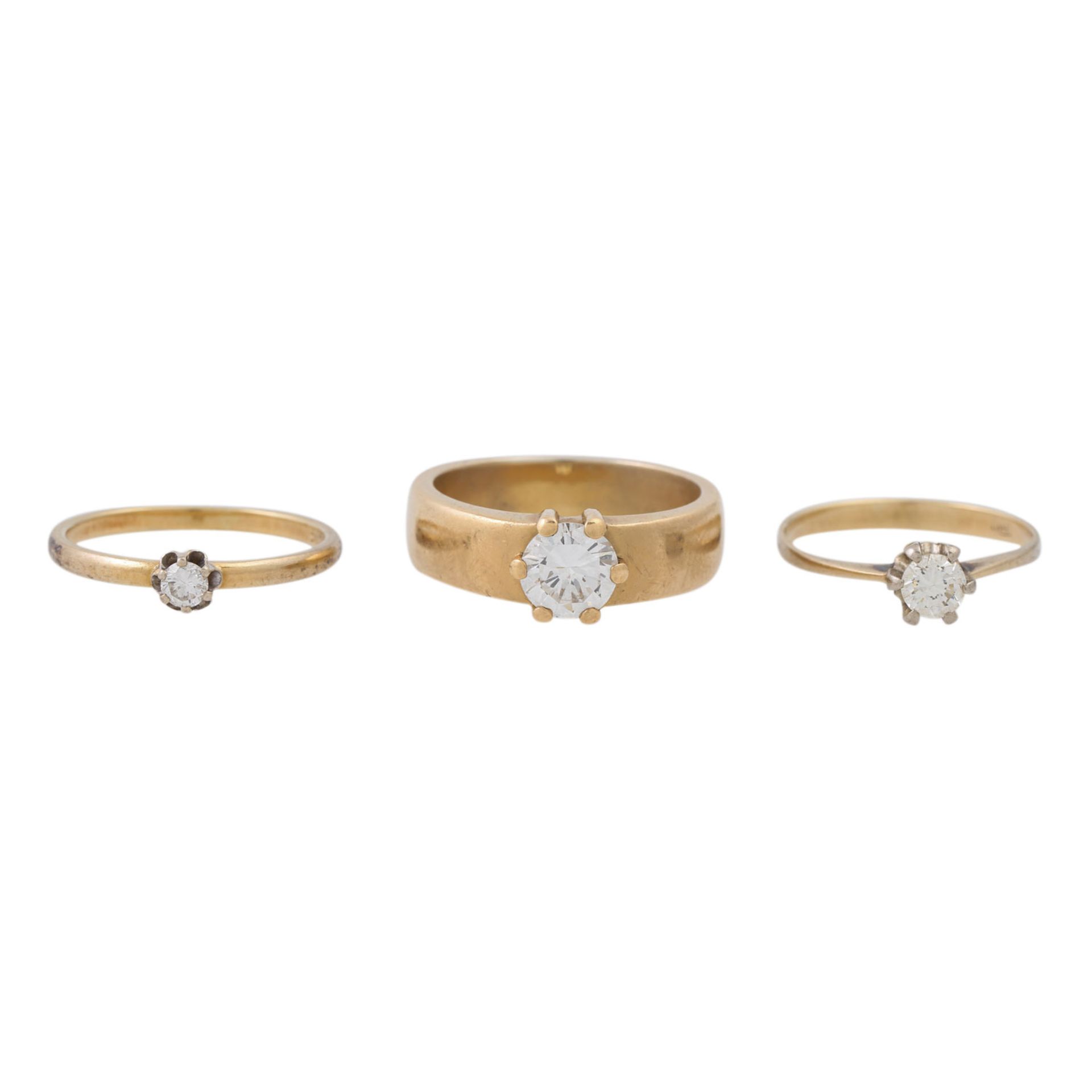 PFANDAUKTION - 1 Ring GG 18K, 1 Brillant ca. 1,21ct, TW/VS, 1 Ring GG 18K, 1 Brillant - Bild 4 aus 11