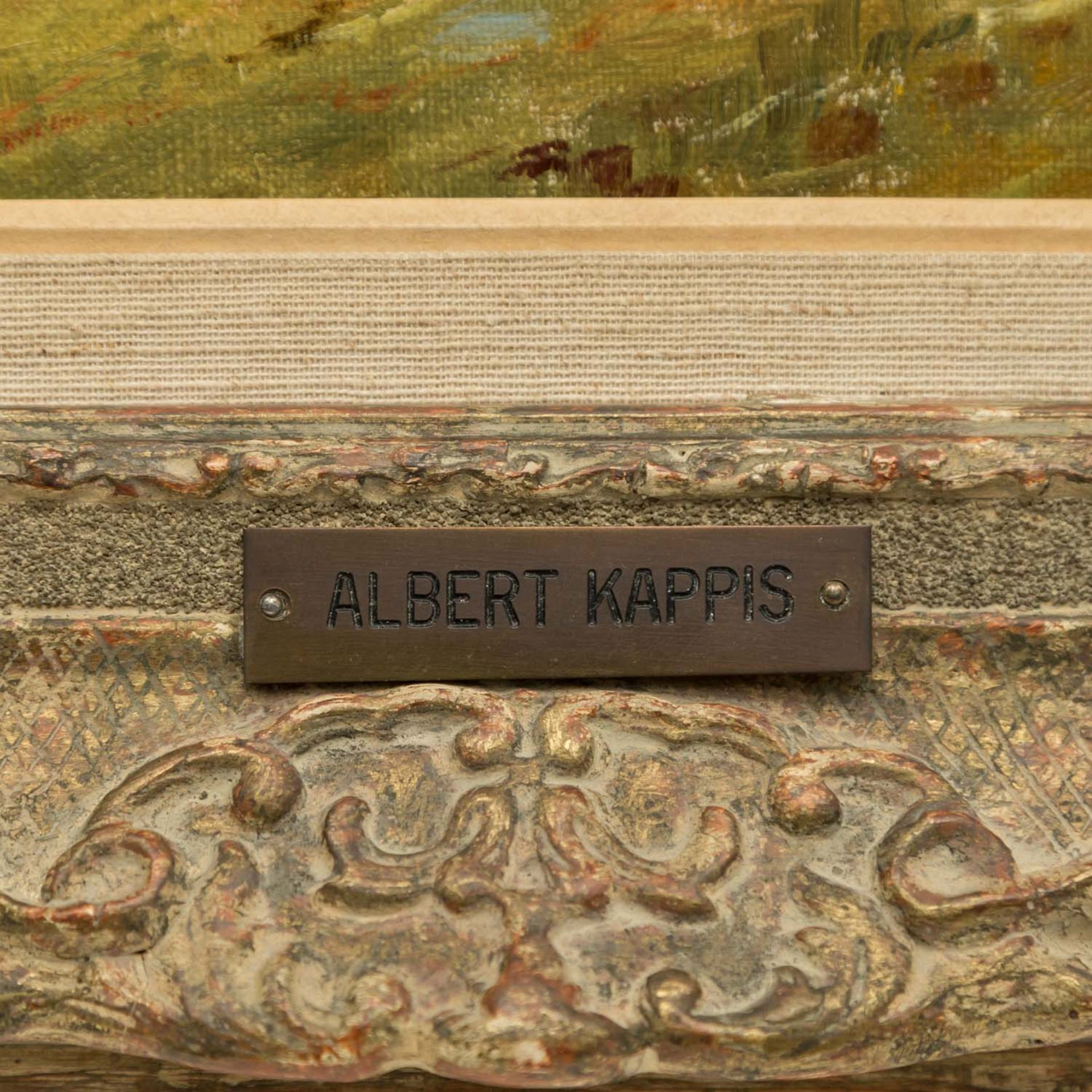 KAPPIS, ALBERT (Wildberg/Nagold 1836-1914 Stuttgart), "Rast bei der Heuernte", im Scha - Image 3 of 5