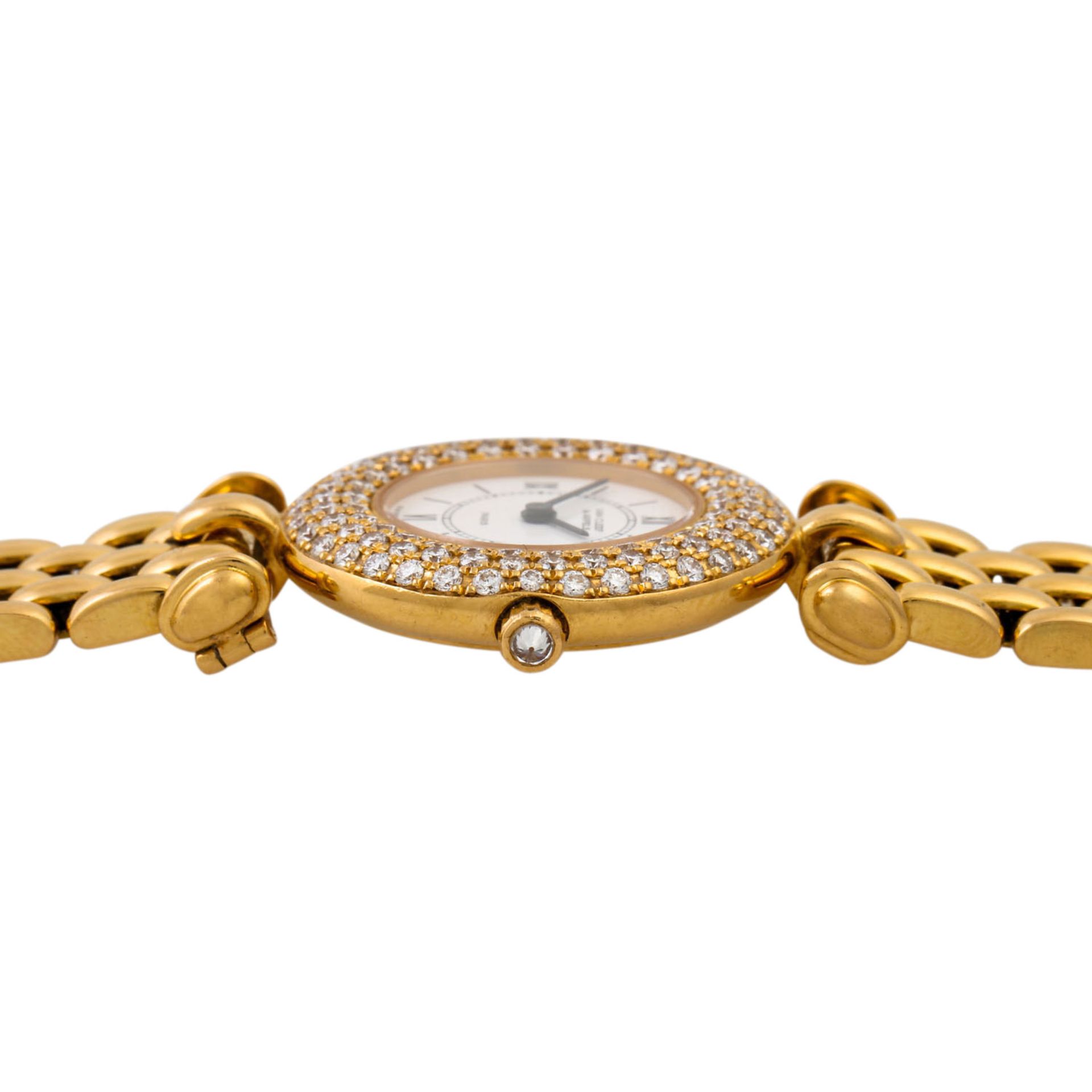 VAN CLEEF & ARPELS Vintage Damenuhr, Ref. 18641. Gold 18K, Lünette mit Diamanten. Qua - Image 3 of 7