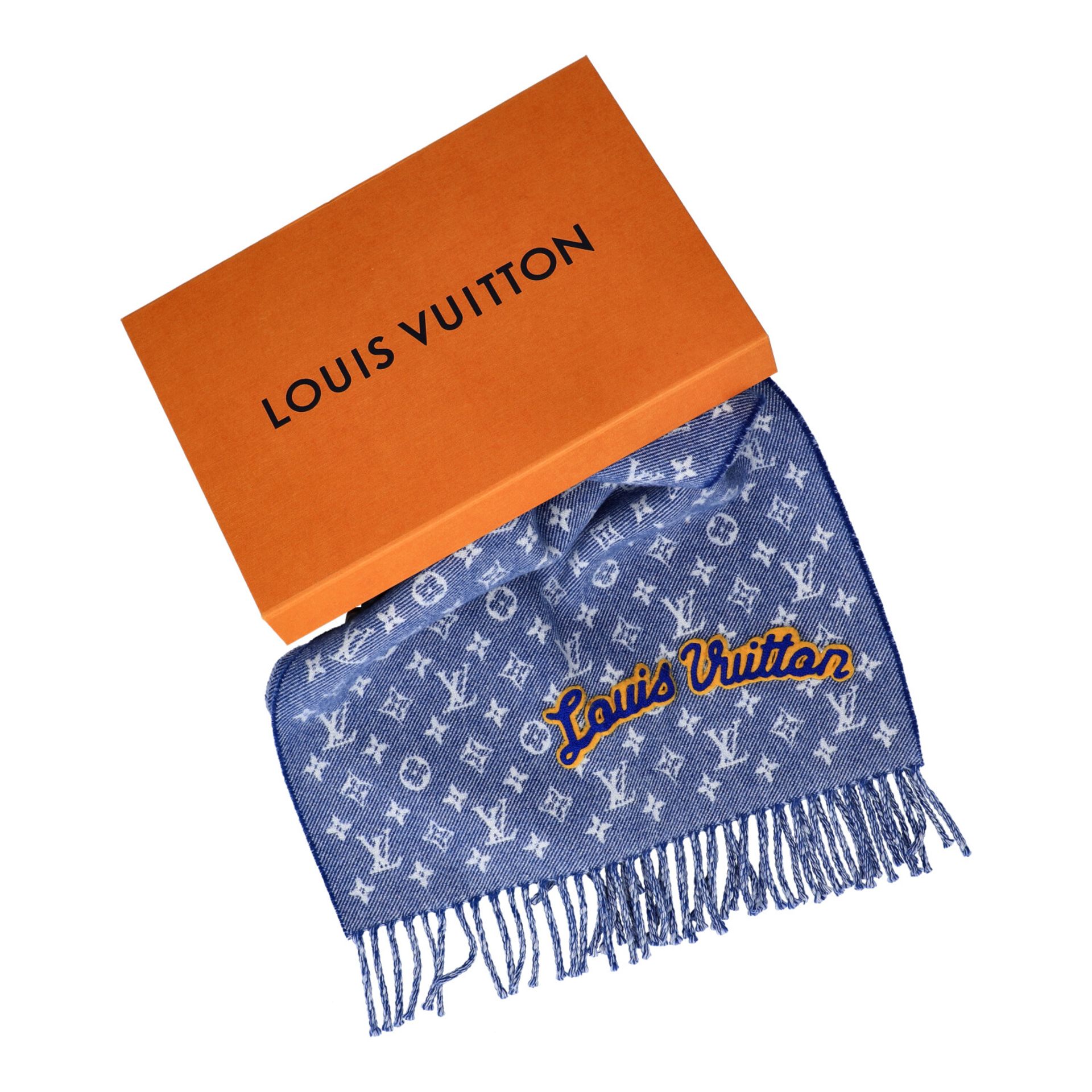 PFANDAUKTION - Louis Vuitton Schal, NP: 550 € Pfandnummer 18355, Louis Vuitton Schal - Bild 3 aus 3