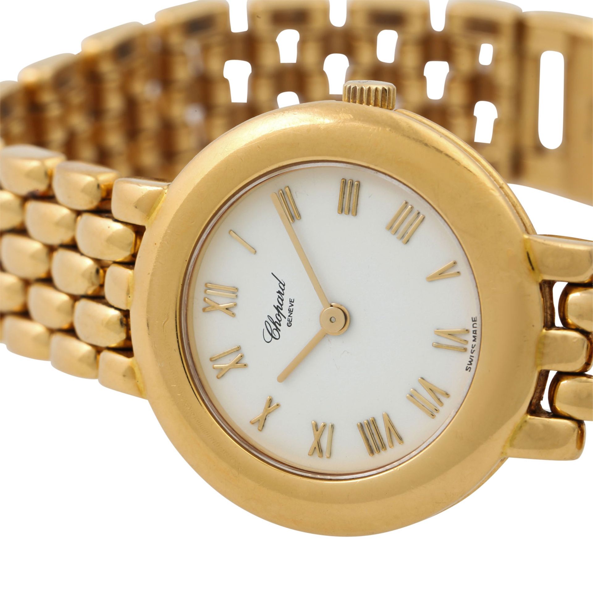 CHOPARD Vintage Damenuhr. Gold 18K. Quarz-Werk. Deutliche Gebrauchsspuren an Band und - Bild 7 aus 7