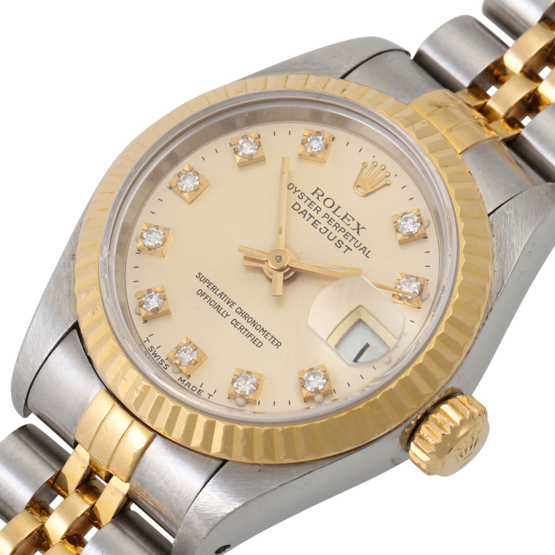 ROLEX Lady Datejust, Ref. 69173. Damenuhr. Edelstahl/Gold 18K, Zifferblatt mit 10 Diam - Bild 5 aus 7