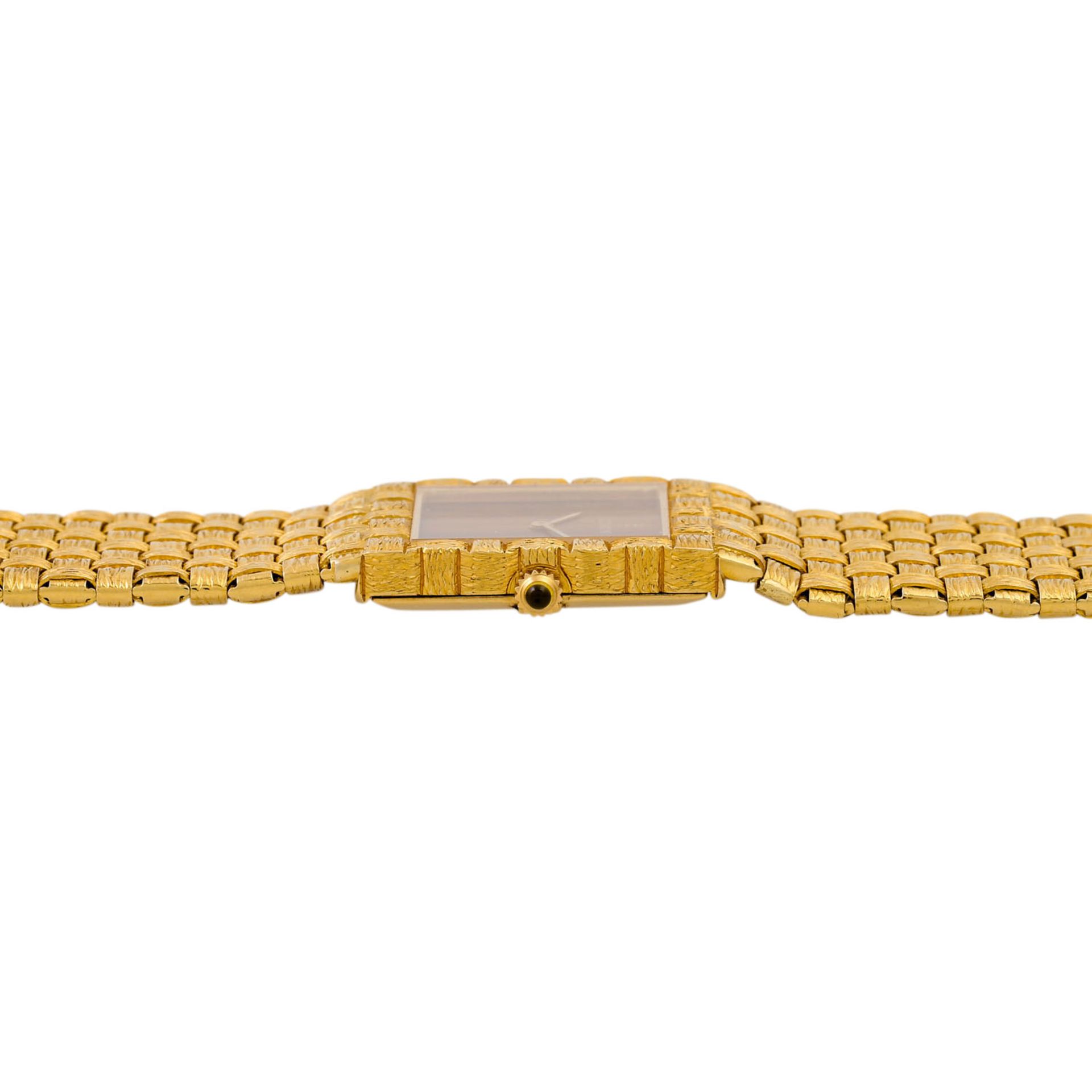 CORUM Vintage Armbanduhr mit "Tigerauge-Zifferblatt". Gold 18K. Handaufzug-Werk. Gebra - Bild 3 aus 7