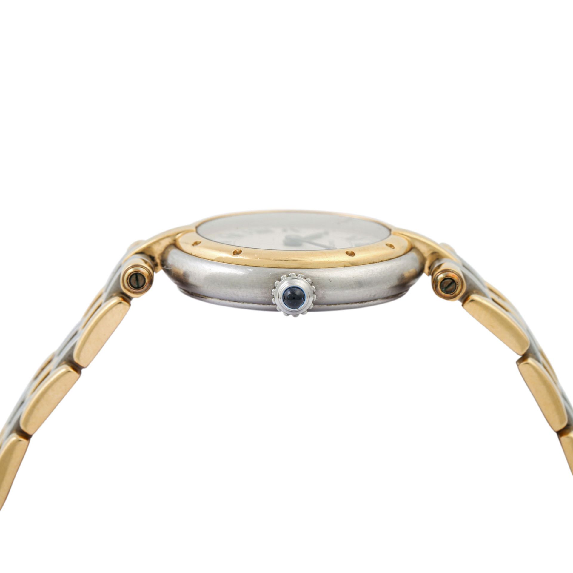 PFANDAUKTION - Cartier Damenuhr Stahl Gold Quarz Ref. 166920 Cartier Damenuhr Stahl Go - Image 3 of 7