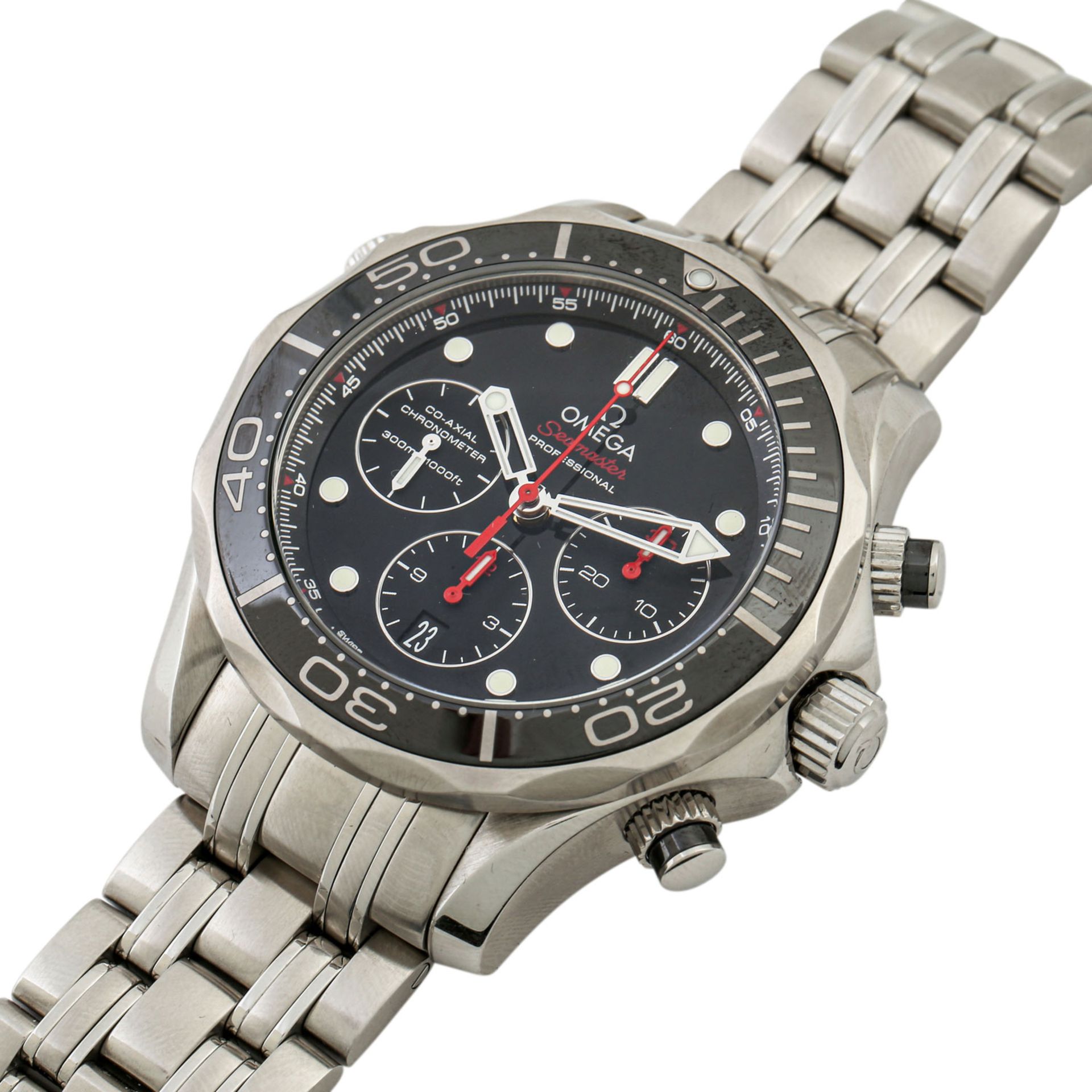 PFANDAUKTION - Omega Seamaster Diver 300m Chronograph Box Watchma Omega Seamaster Dive - Image 4 of 9