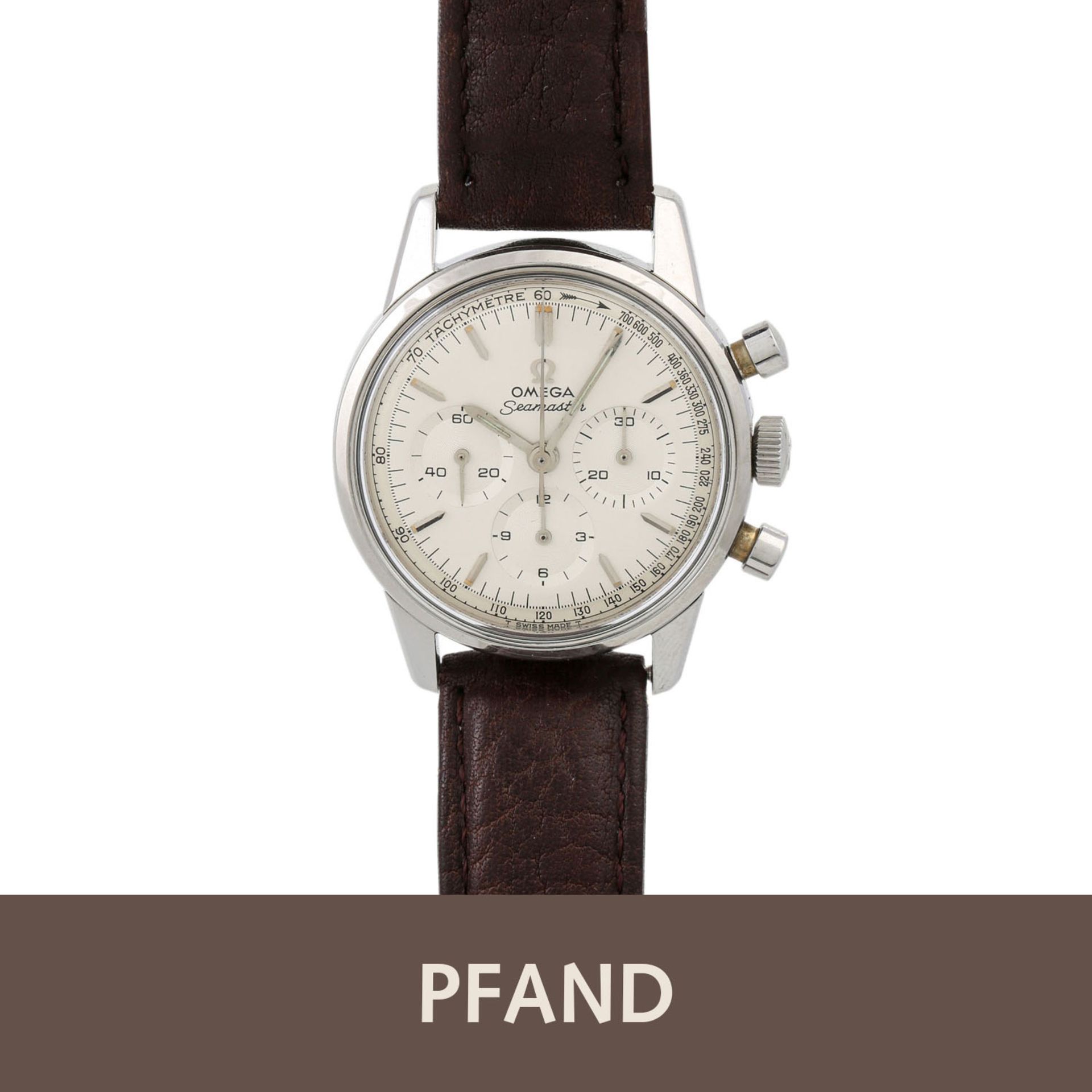 PFANDAUKTION - Omega Seamaster Vintage Chronograph, Stahl, Omega Seamaster Vintage Chr