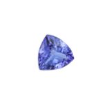 1 loser Tansanit von 1,55 ct, guter Zustand, kleine Kratzer mit der Lupe sichtbar. All