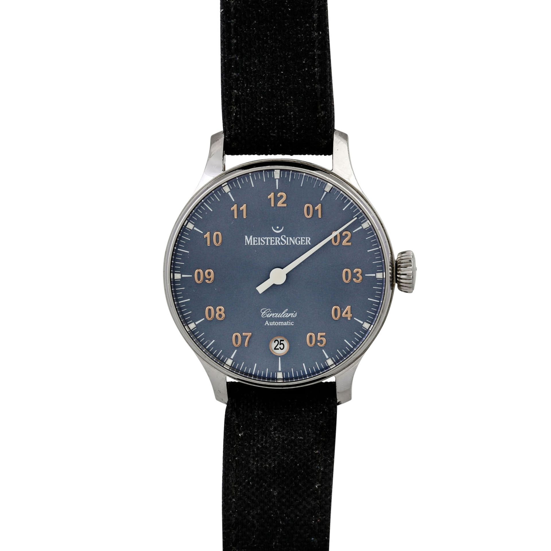 MEISTERSINGER Circularis Einzeigeruhr, Ref. CC327G. Herrenuhr. Neupreis: 3.430,- Euro. <br /