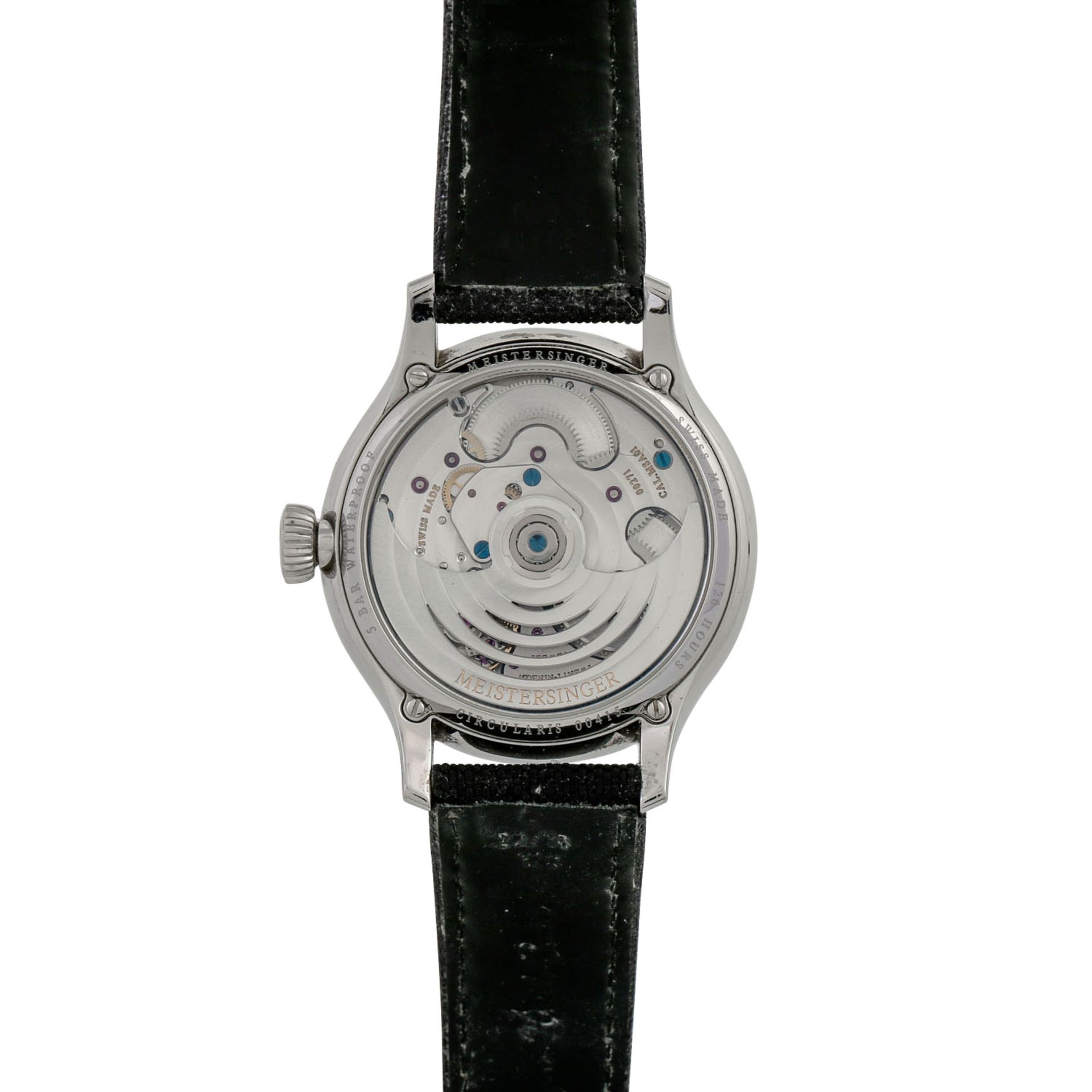 MEISTERSINGER Circularis Einzeigeruhr, Ref. CC327G. Herrenuhr. Neupreis: 3.430,- Euro. <br / - Image 2 of 6