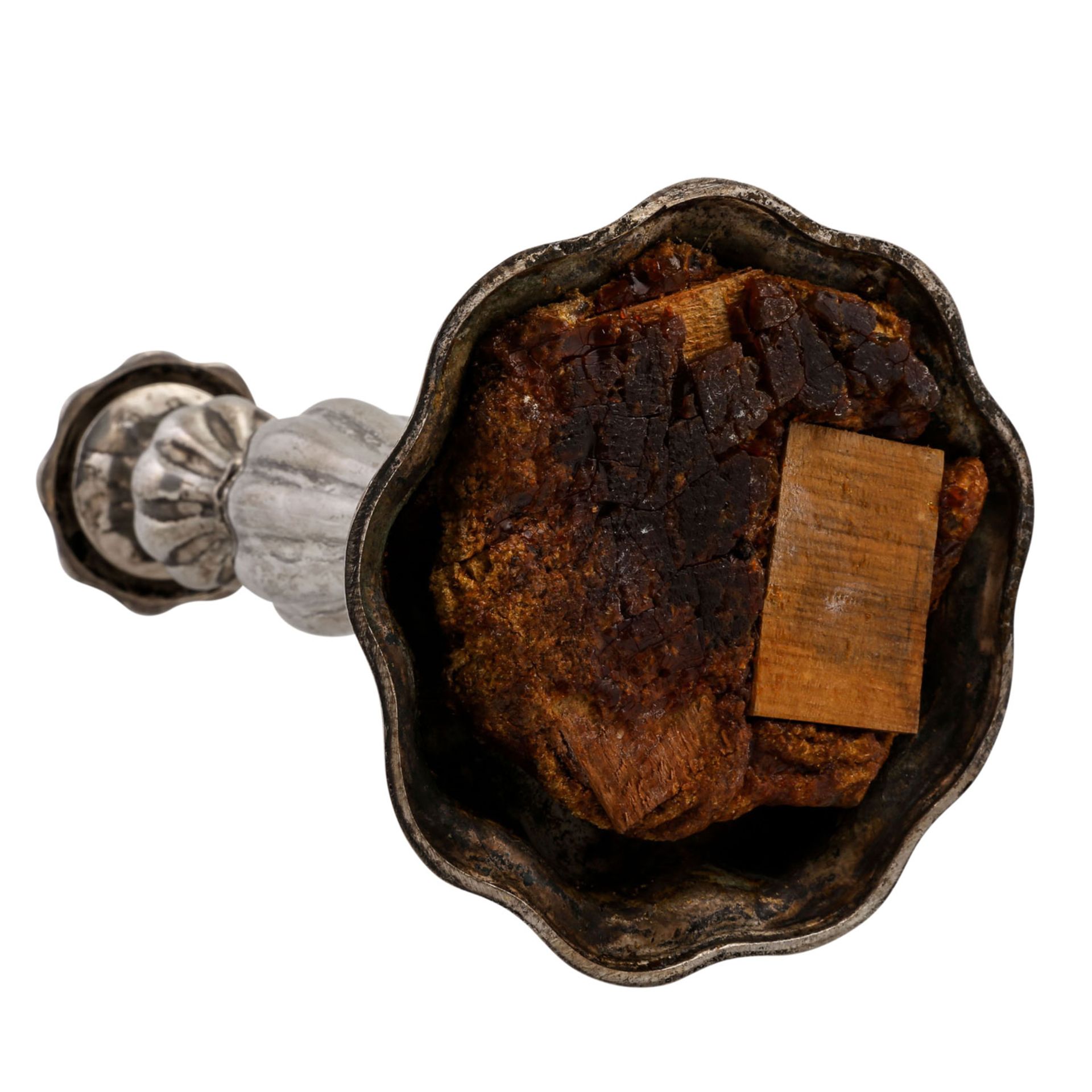 Wohl DEUTSCHLAND 1-flammiger Kerzenhalter, Silber, 19. Jhd. Leuchter in Balusterform, - Image 5 of 5