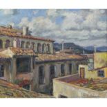 JASSANS I, MIQUEL SAVADO (1937) 'Südliche Klosteranlage'. Öl/Lwd., farbige Architekt