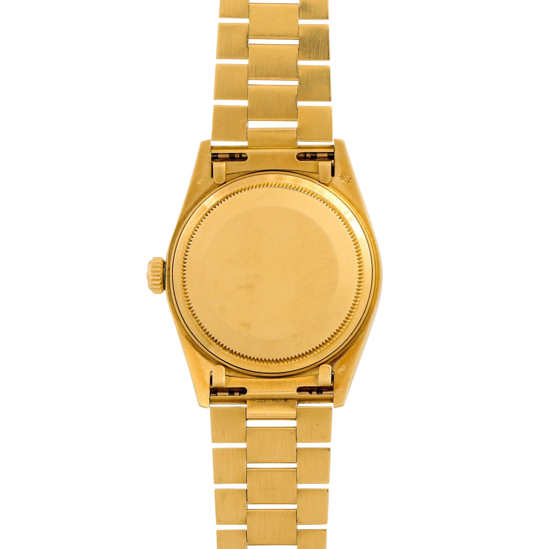 ROLEX Vintage DayDate "Sternenhimmel", Ref. 18038. Armbanduhr. Gold 18K, Ziffernblatt - Image 2 of 8