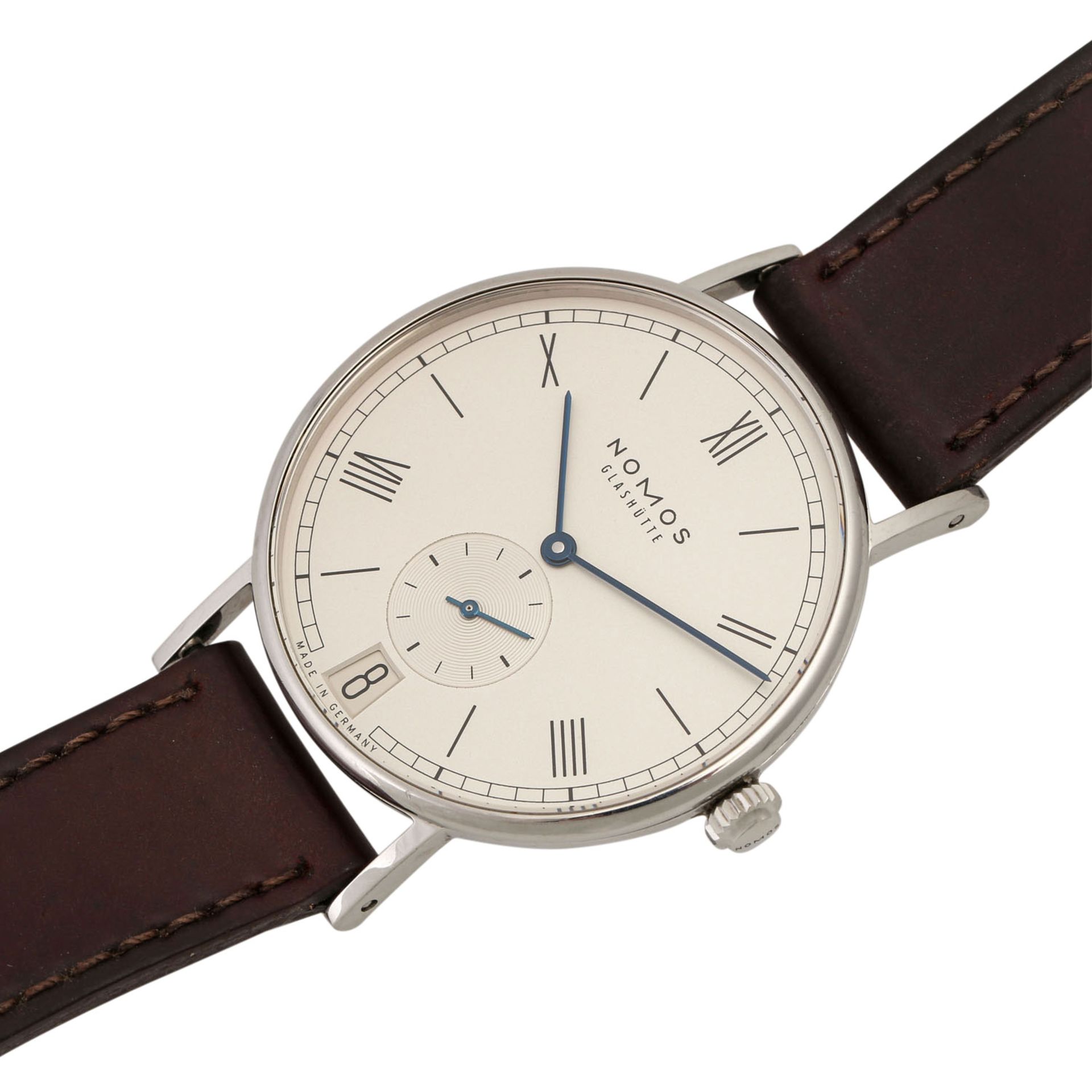 NOMOS Ludwig 38 Datum, Ref. 231. Armbanduhr. Aktueller Neupreis: 2.120,- Euro. Edelsta - Bild 4 aus 6