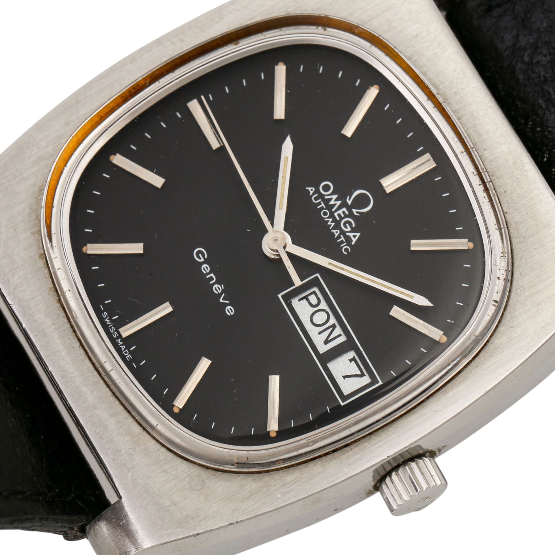 OMEGA Geneve Vintage DayDate, Ref. 166.0188. Herrenuhr. Edelstahl. Automatic-Werk, Kal - Bild 5 aus 5