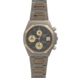 HEUER Vintage Chronograph, Ref. 125.206. Armbanduhr. Ca. 1980er Jahre. Titan/Gold 18K.