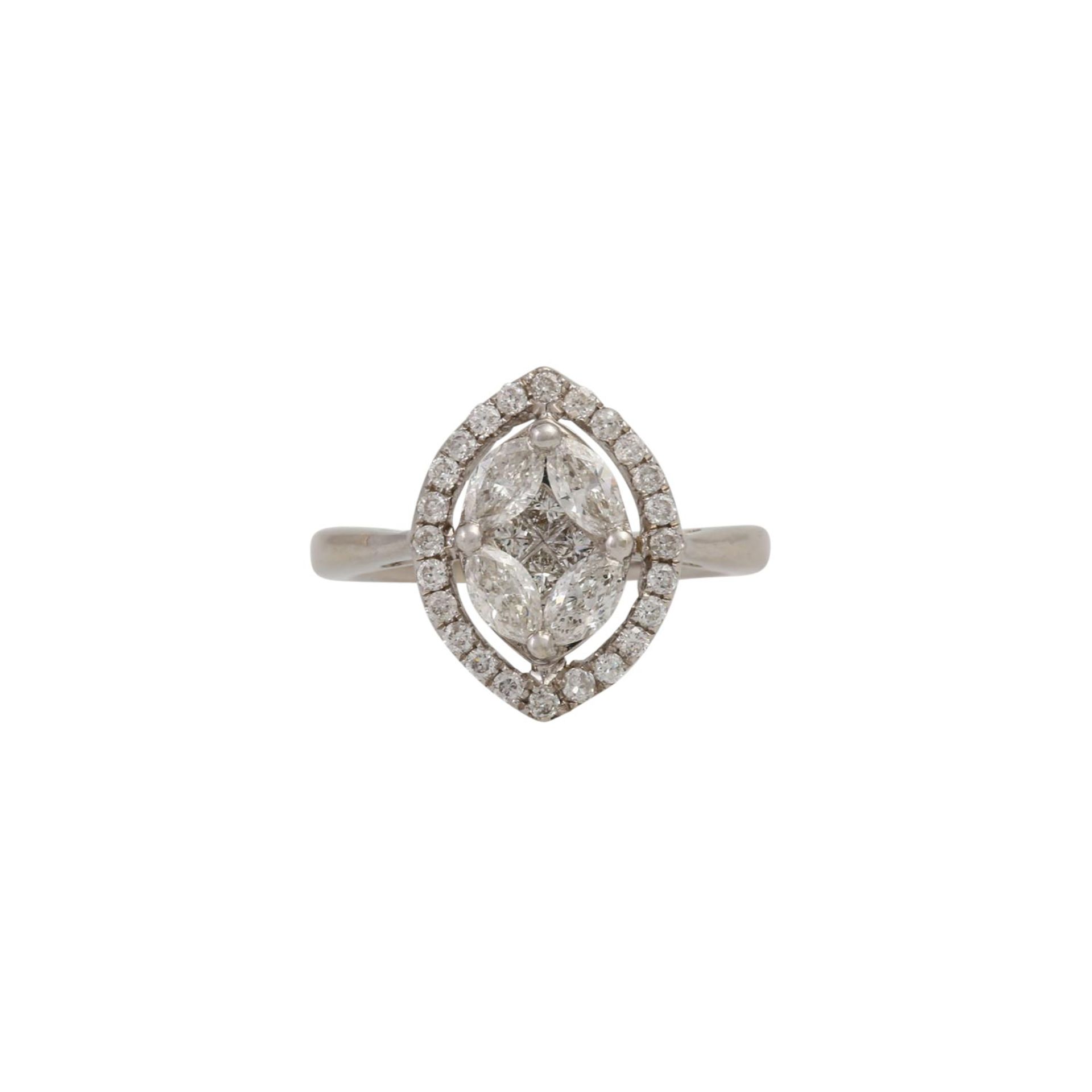 Ring mit Diamanten zus. ca. 0,80 ct, - Image 2 of 4