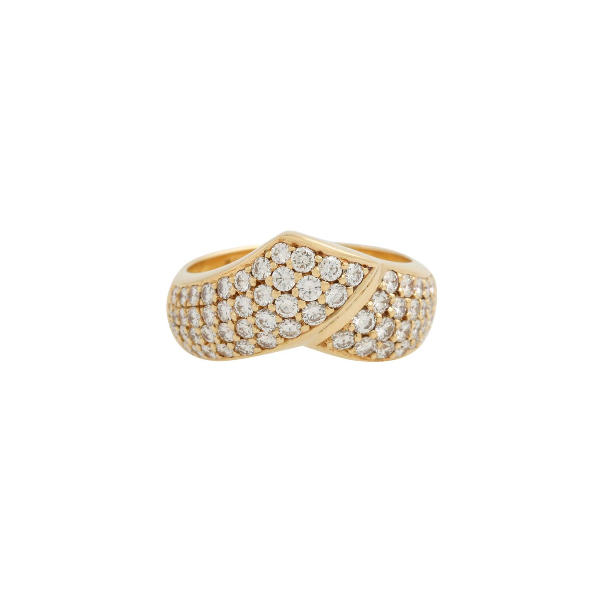 Ring mit Brillanten zus. ca. 0,70 ct, - Image 2 of 5