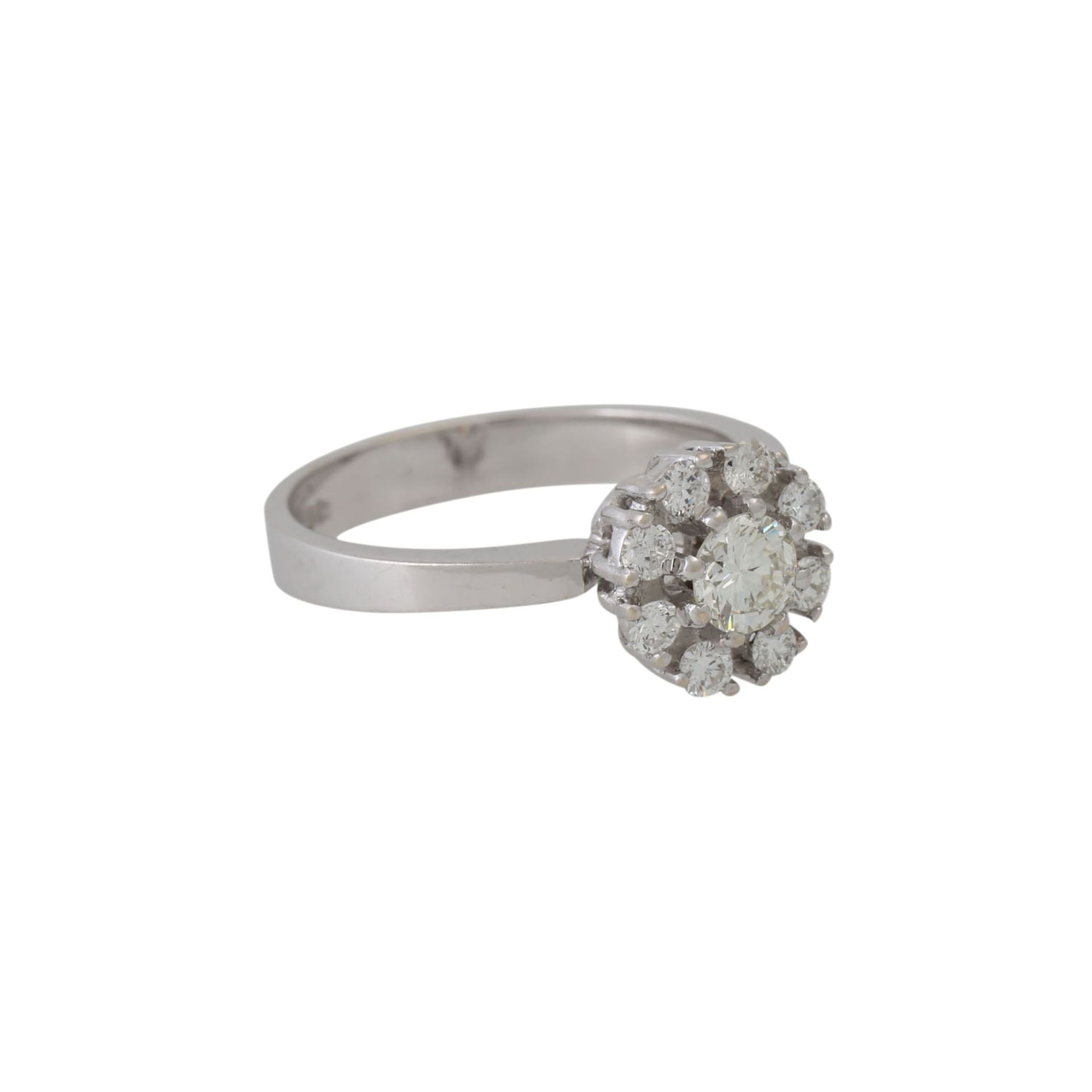 Ring mit Brillanten zus. ca. 0,75 ct,