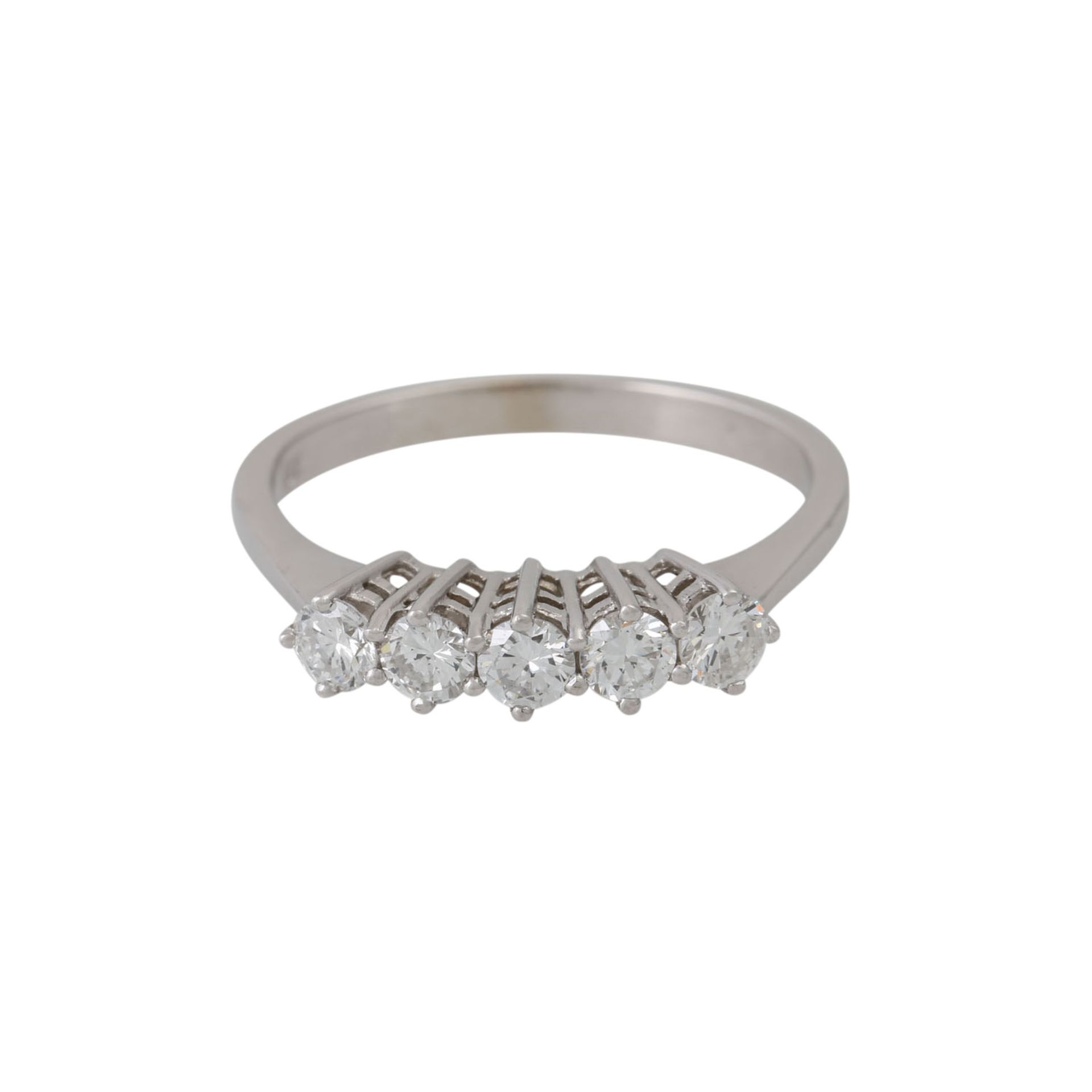 Ring mit 5 Brillanten zus. ca. 0,65 ct, - Image 2 of 4