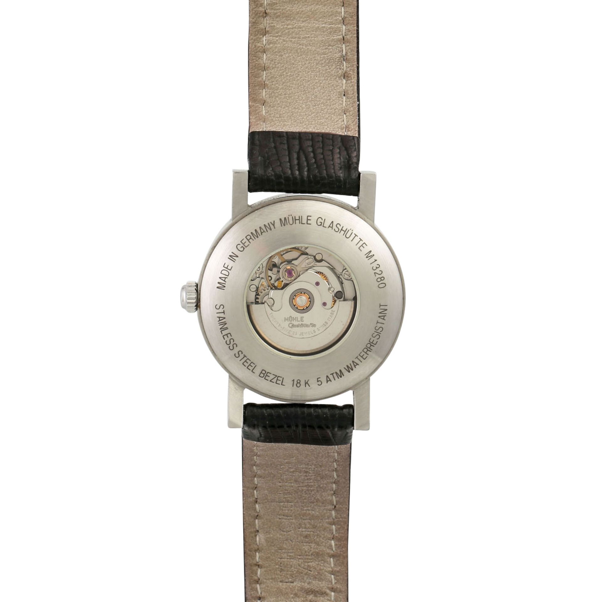 MÜHLE GLASHÜTTE Lady-Matic-II, Ref. M1-32-80. Damenuhr. - Image 2 of 4