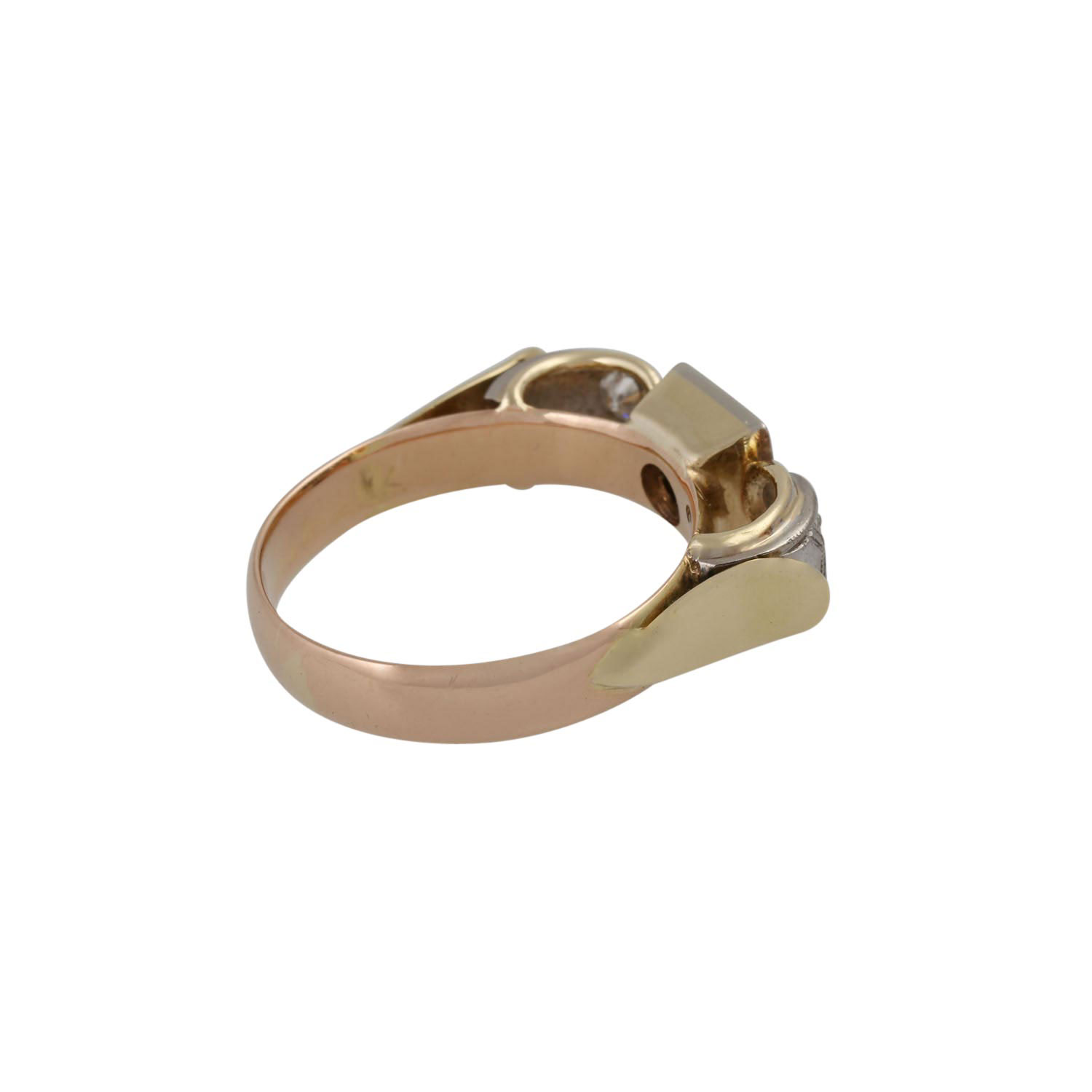 Ring mit 3 Brillanten von zus. ca. 0,5 ct, - Image 3 of 4