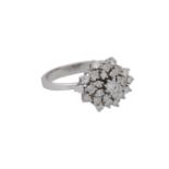 Ring mit Diamanten und Brillanten zus. ca. 1 ct