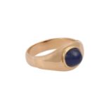 Ring mit Saphircabochon,