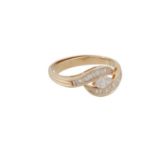 Ring mit Diamanten von zus. ca. 1,2 ct,