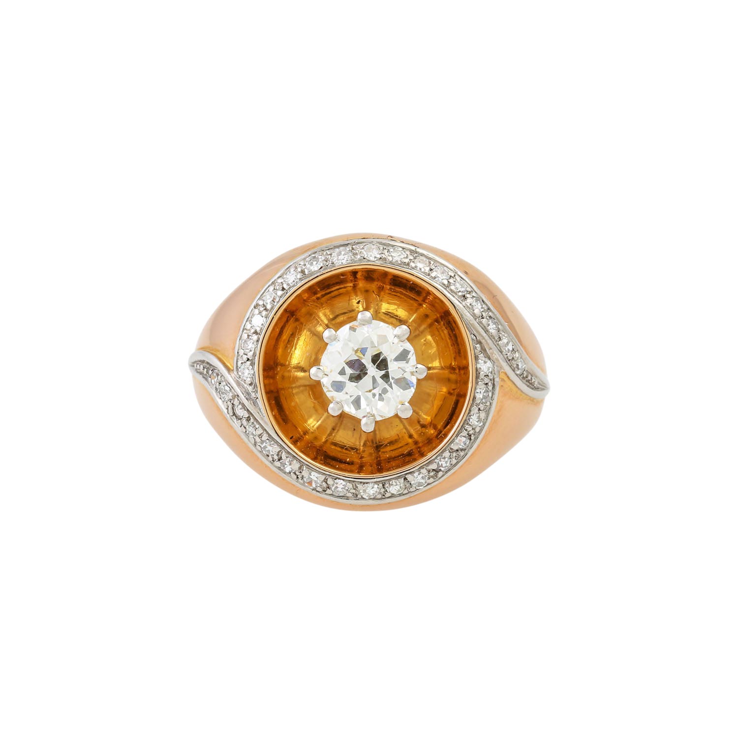 Ring mit Altschliffdiamant von ca. 0,95 ct, - Image 2 of 5