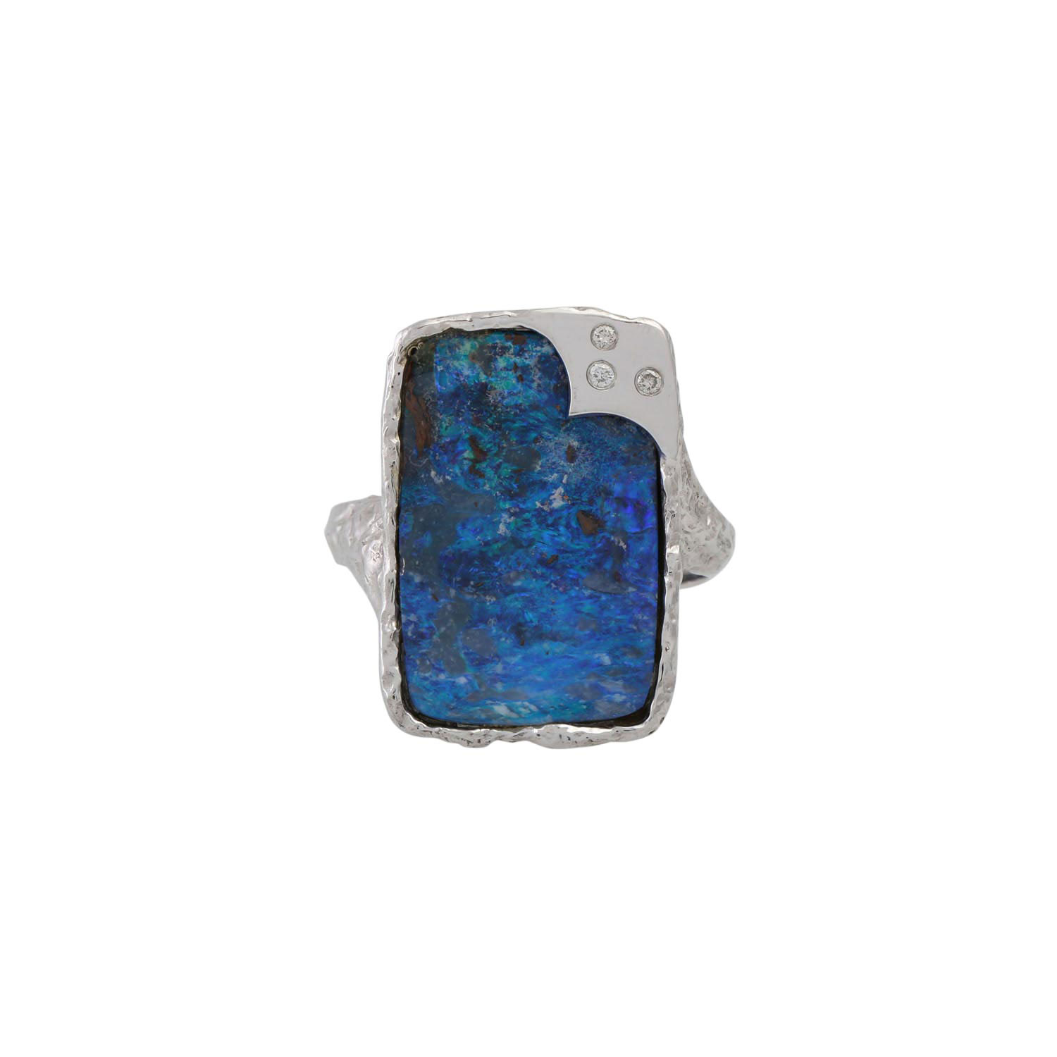 Ring mit Boulderopal und 3 Brillanten, - Image 2 of 4