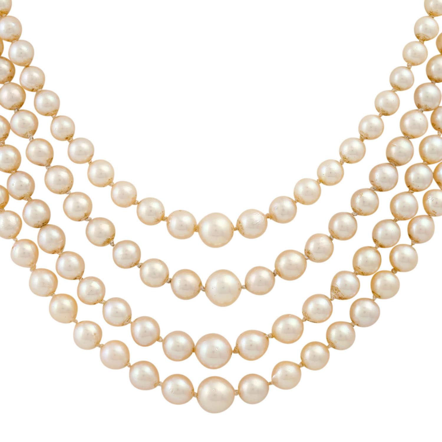 4-reihige Perlenkette - Image 2 of 6