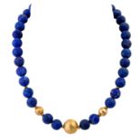 Lapislazuli Kugelkette,