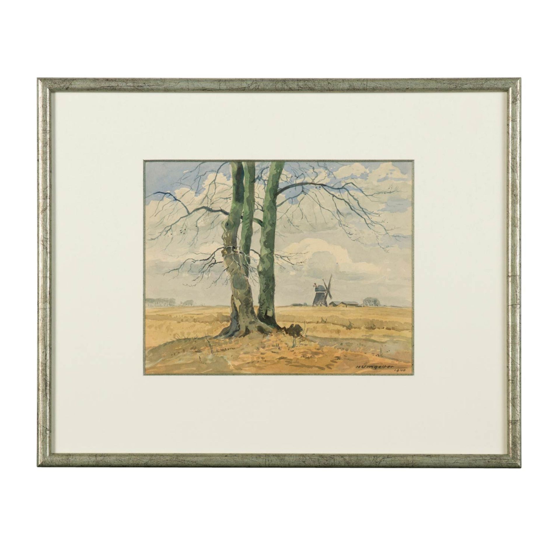 UMGELTER, HERMANN (Stuttgart 1891-1962), 4 Landschaften in Stimmung der vier Jahreszeiten, - Bild 3 aus 17