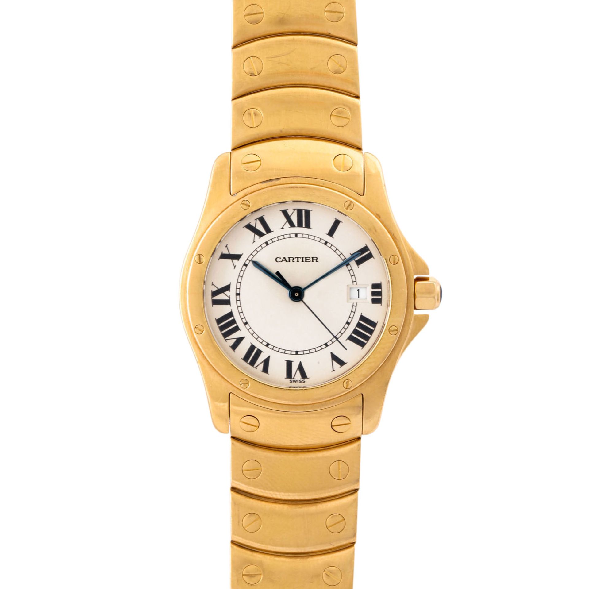 CARTIER Vintage Ronde, Ref. 15411. Armbanduhr. Ca. 1990er Jahre.