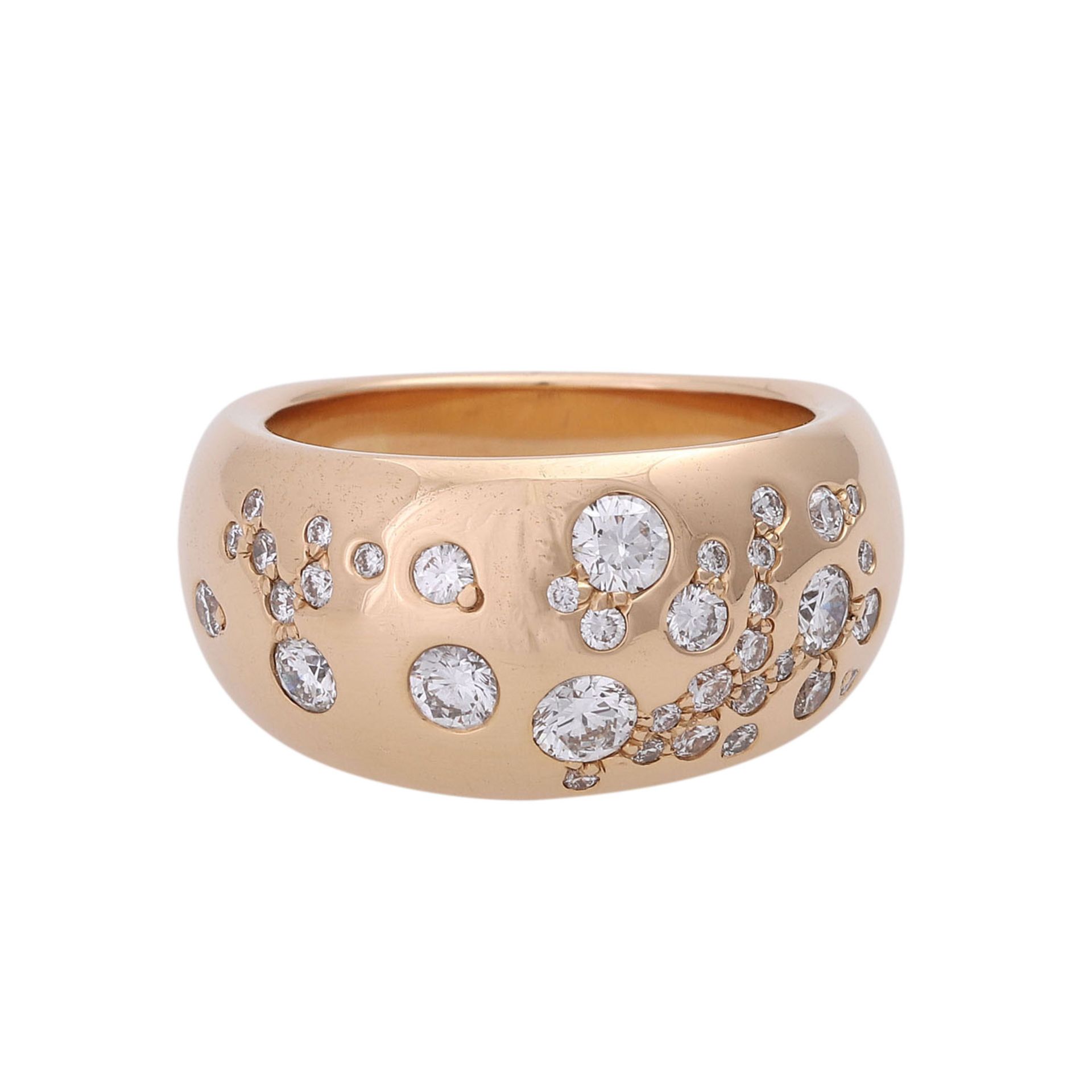 Ring "Sternenhimmel" aus 36 Brillanten, zus. ca. 0,89 ct,