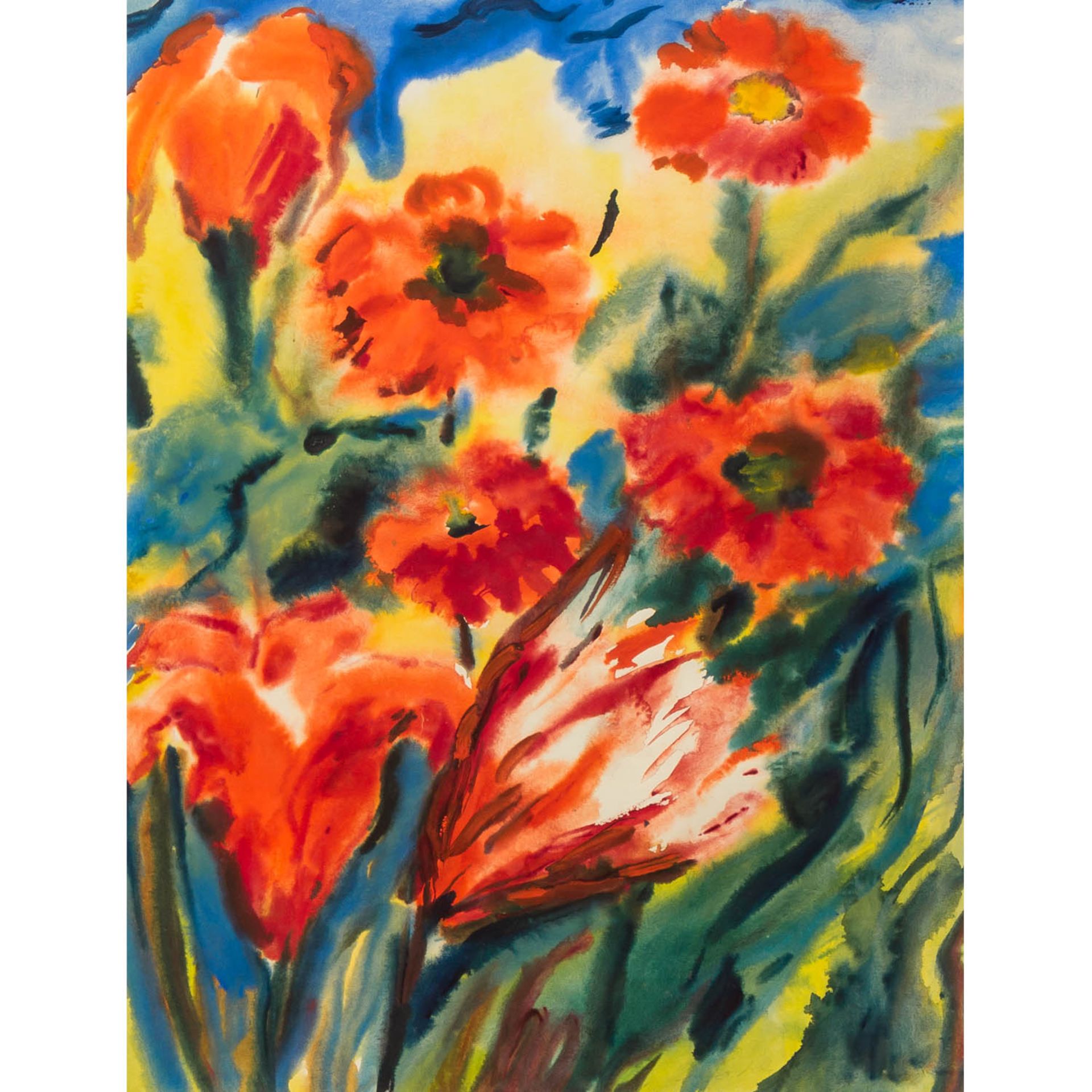 KOHLER, ALFRED (1916-1984) 'Mohnblumen'.