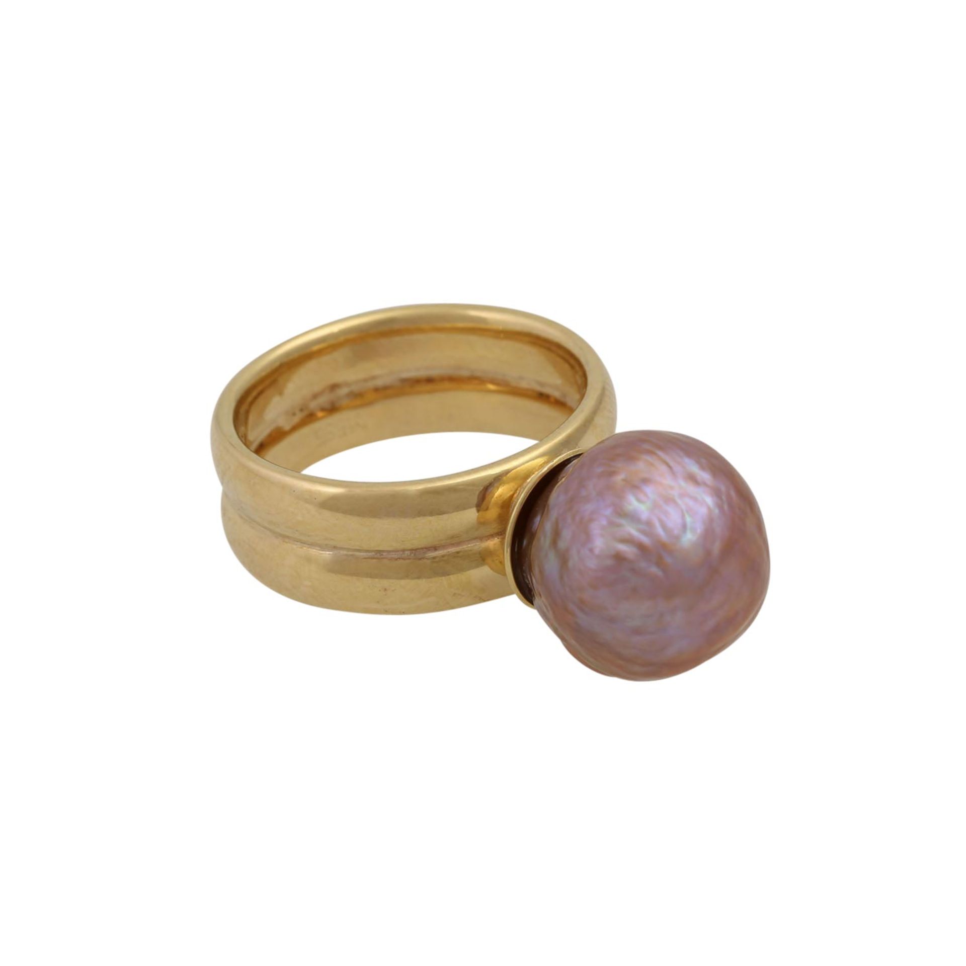 Ring mit Kasumiga-Ura Perle,