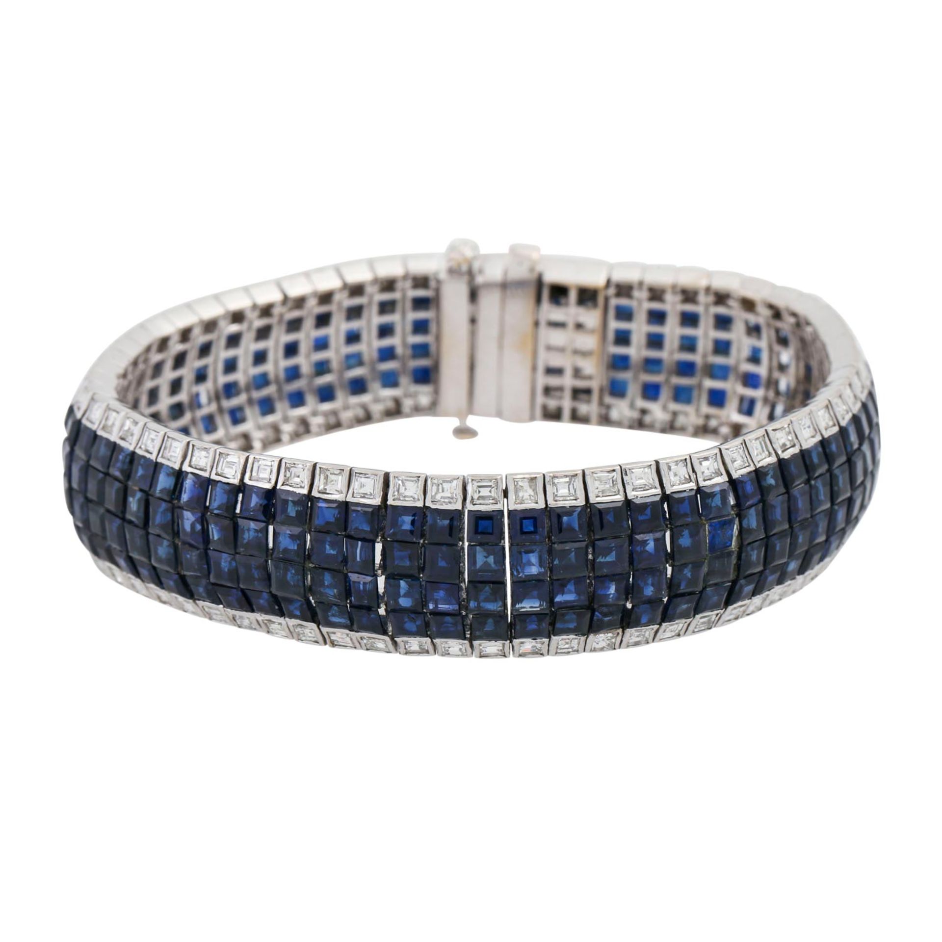 Bracelet with sapphires and diamonds,