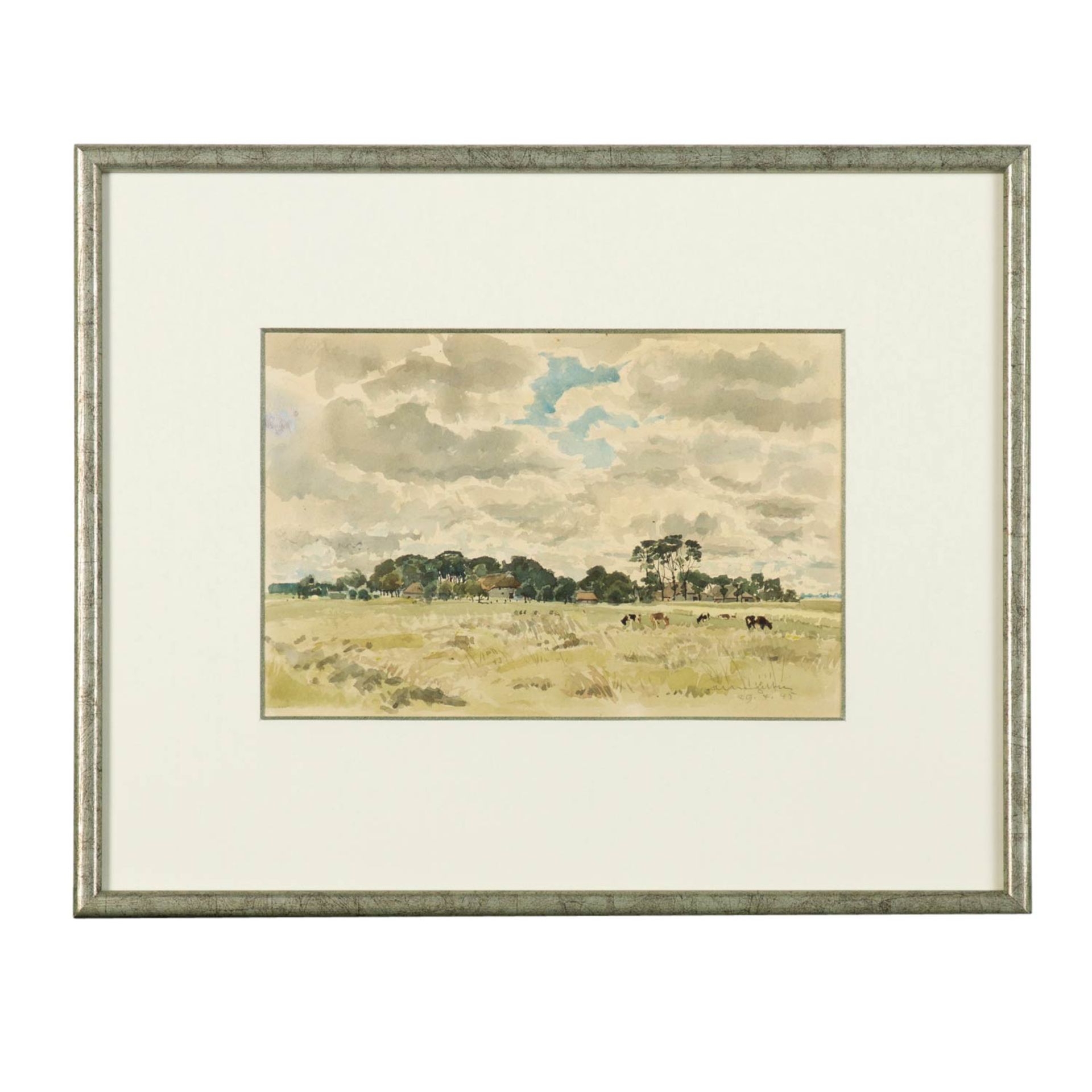 UMGELTER, HERMANN (Stuttgart 1891-1962), 4 Landschaften in Stimmung der vier Jahreszeiten, - Bild 17 aus 17