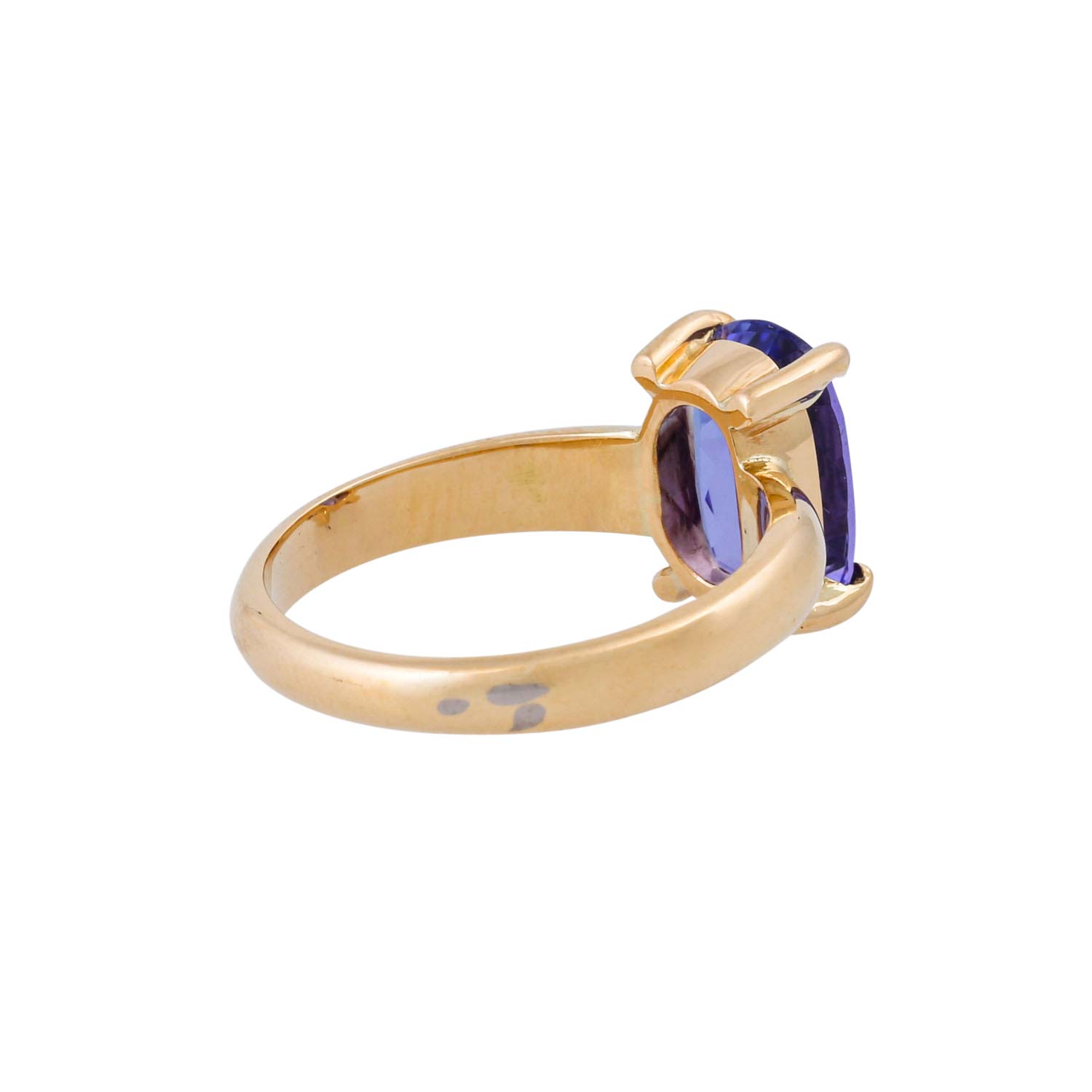 Ring mit facettiertem Tansanit ca. 3 ct, - Image 3 of 4